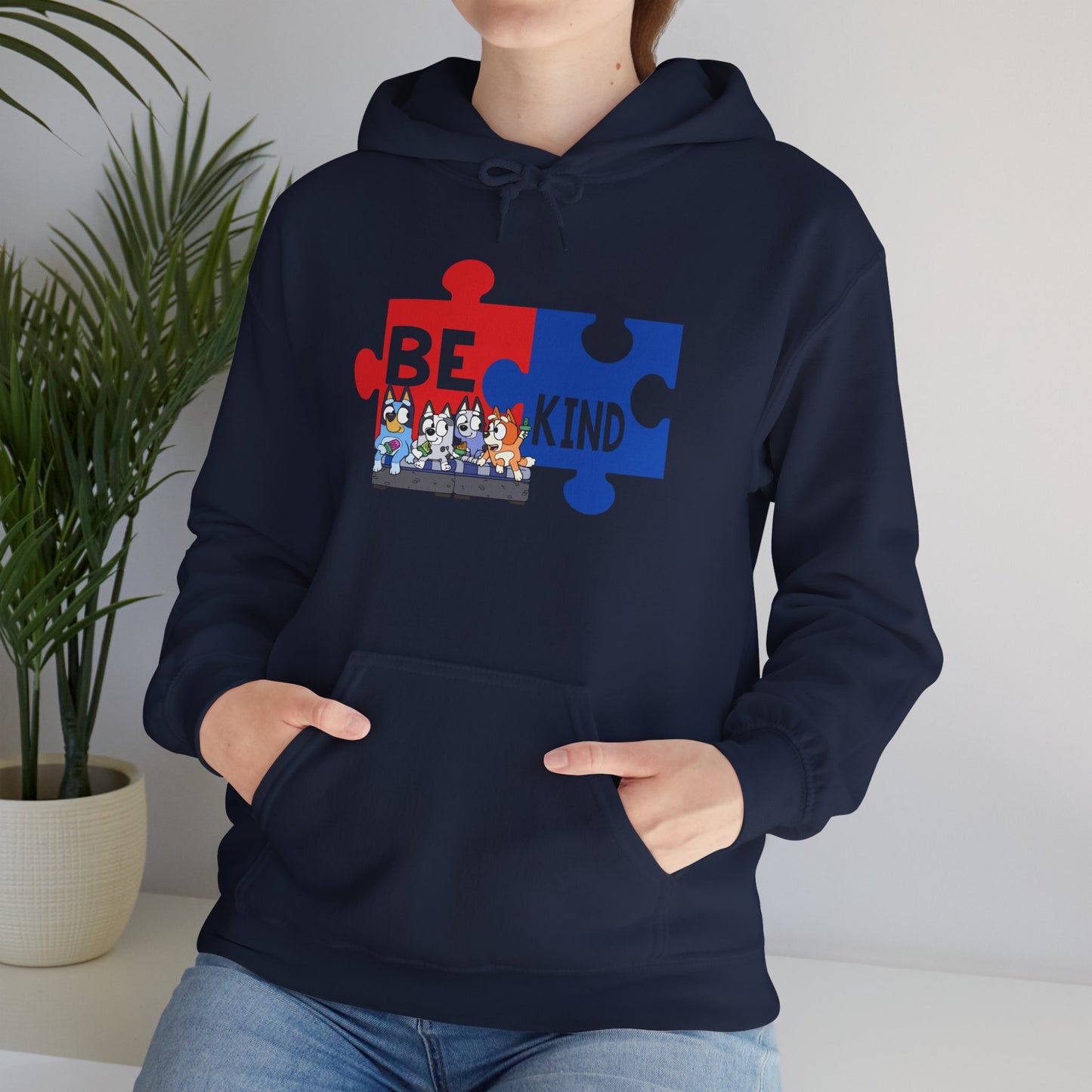 Be Kind Puzzle Hoodie – Autism Awareness Community Sweatshirt