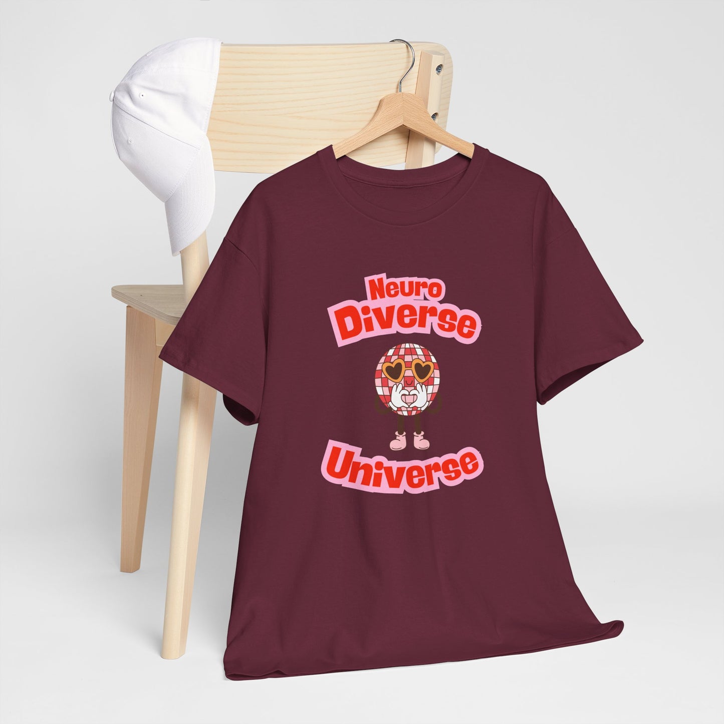 Neuro Diverse Universe Tee - Unisex Heavy Cotton T-Shirt for Inclusivity and Awareness