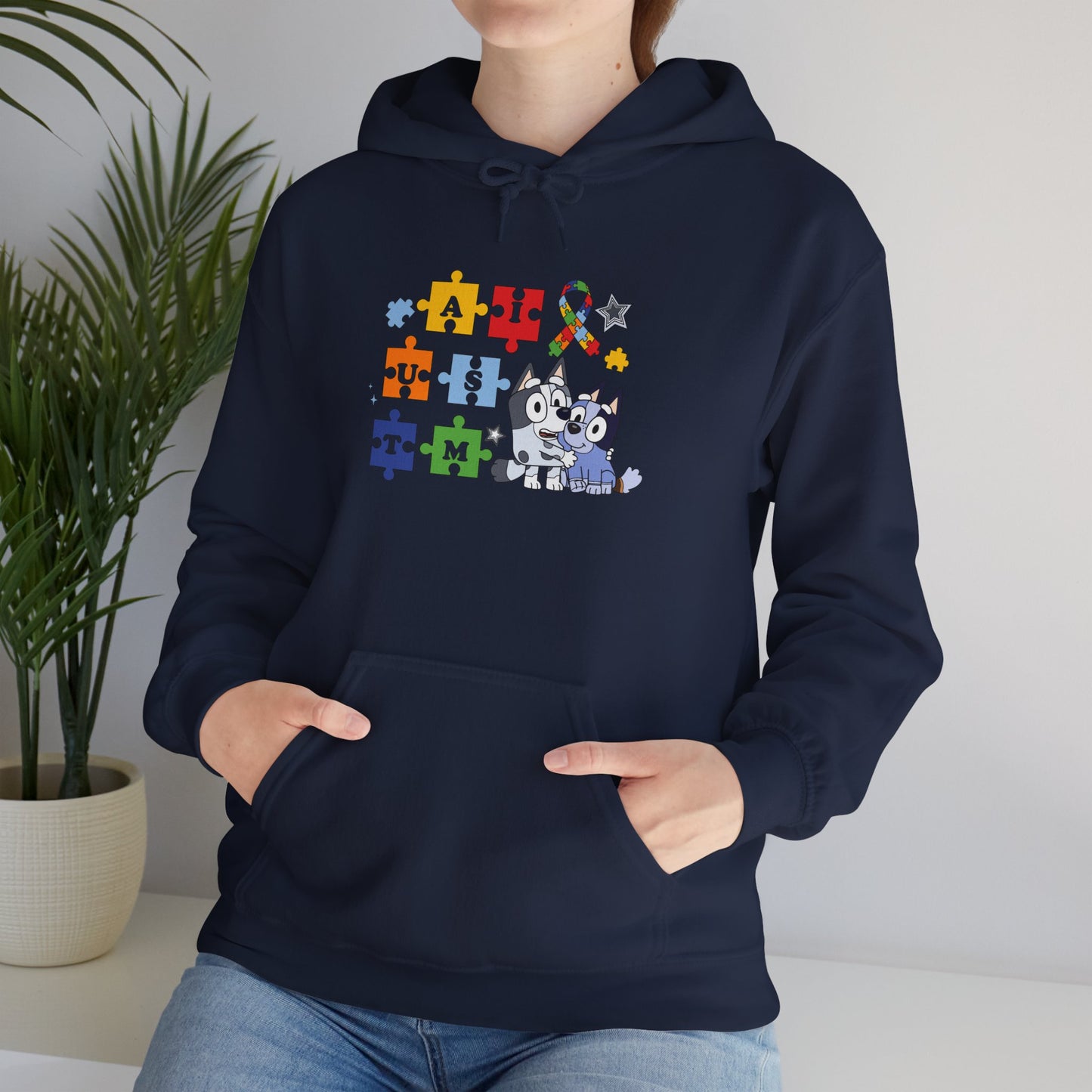 Autism Awareness Puzzle Paw Hoodie