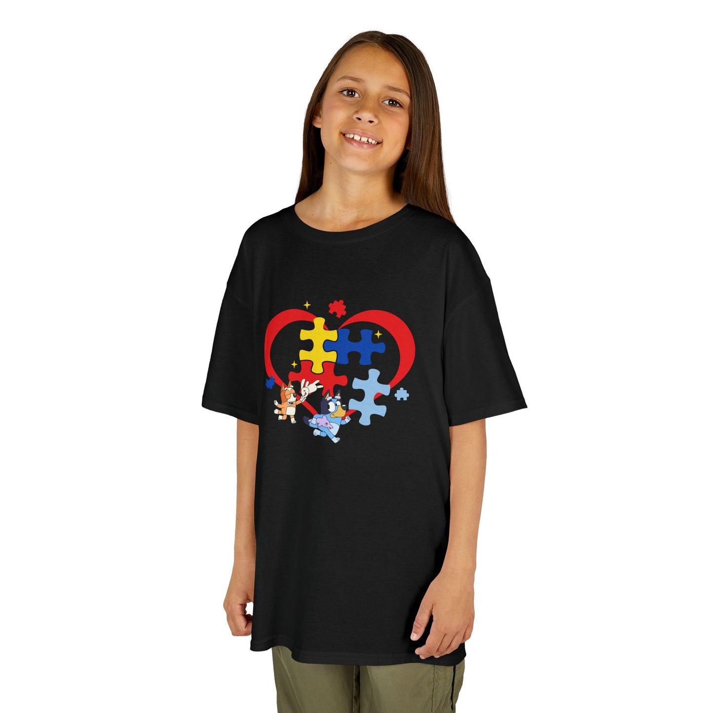 Kids Autism Puzzle Heart T-Shirt