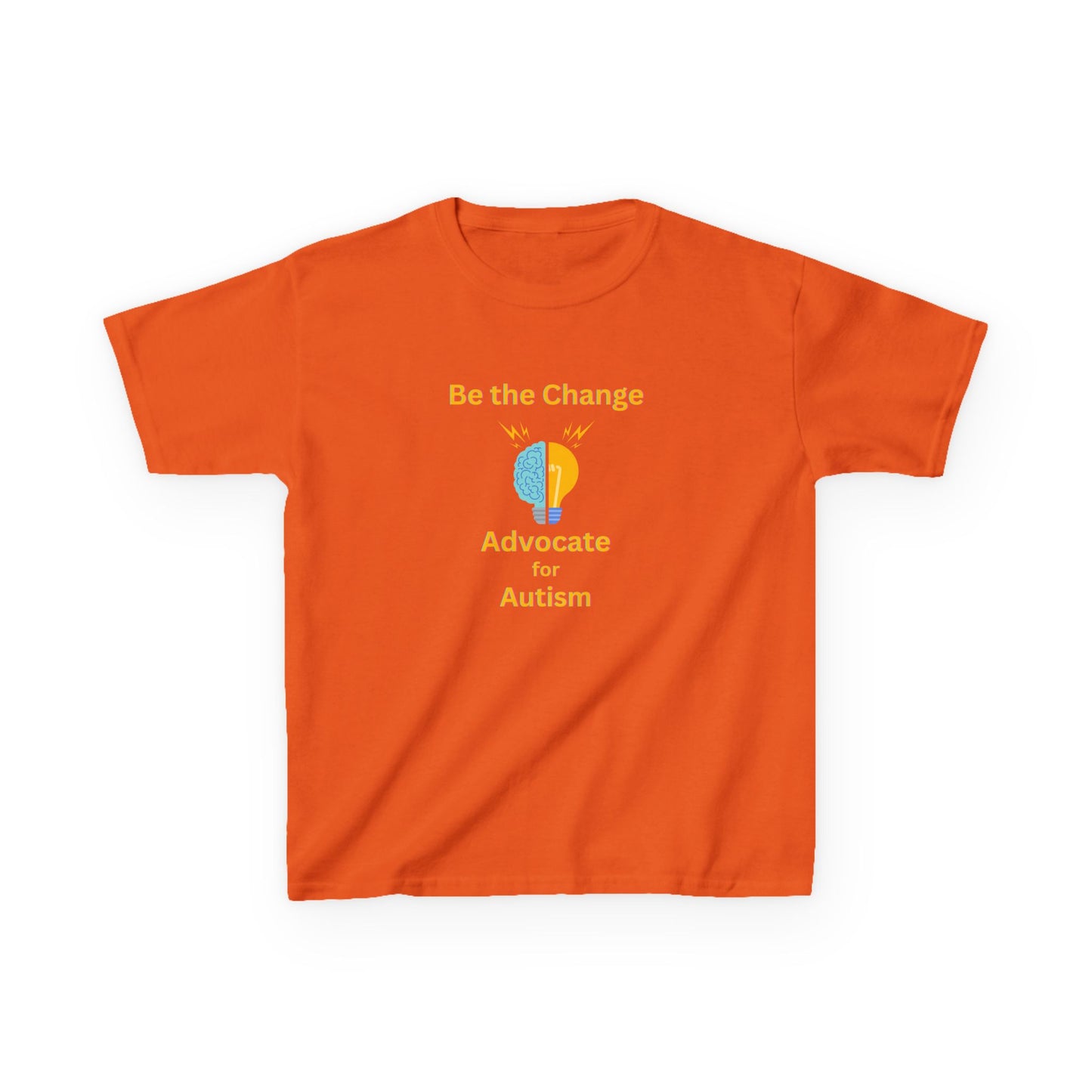 Kids Advocate for Autism Tee - Be the Change Cotton T-Shirt