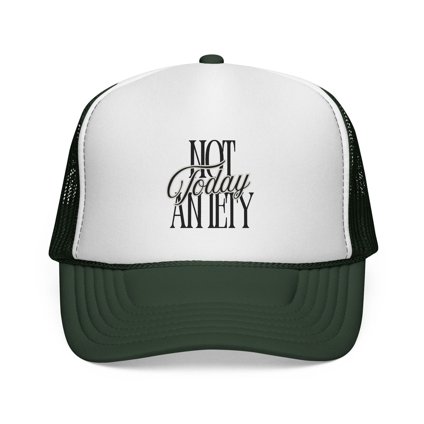 Not Today Anxiety Trucker Cap — Funny Anti-Anxiety Mesh Hat for Stress Relief