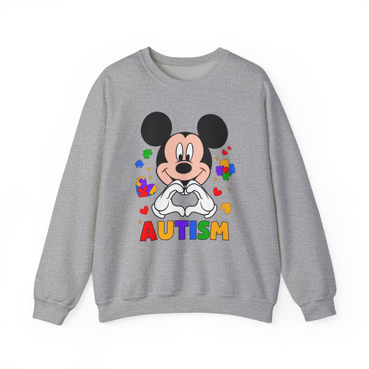 Autism Awareness Cartoon Crewneck Sweatshirt