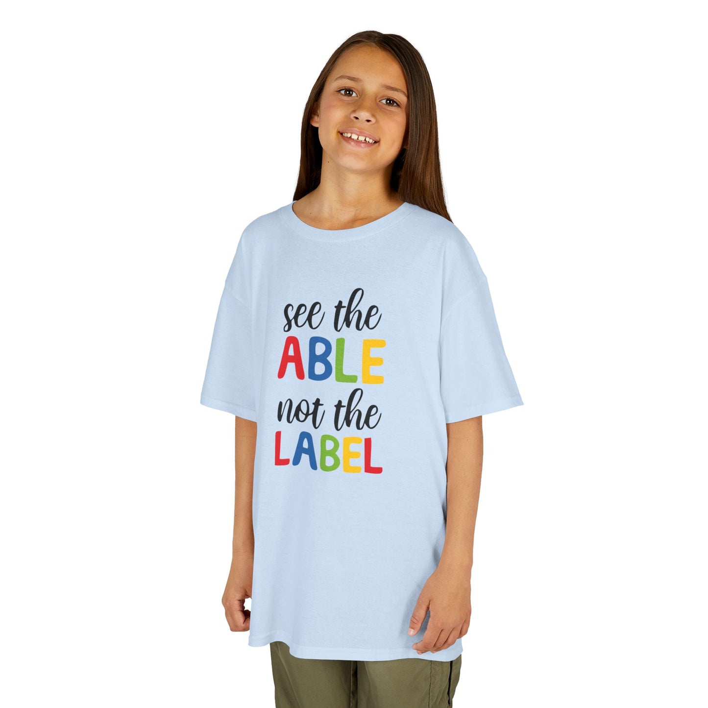 Kids Inspirational Tee - 'See the Able, Not the Label'