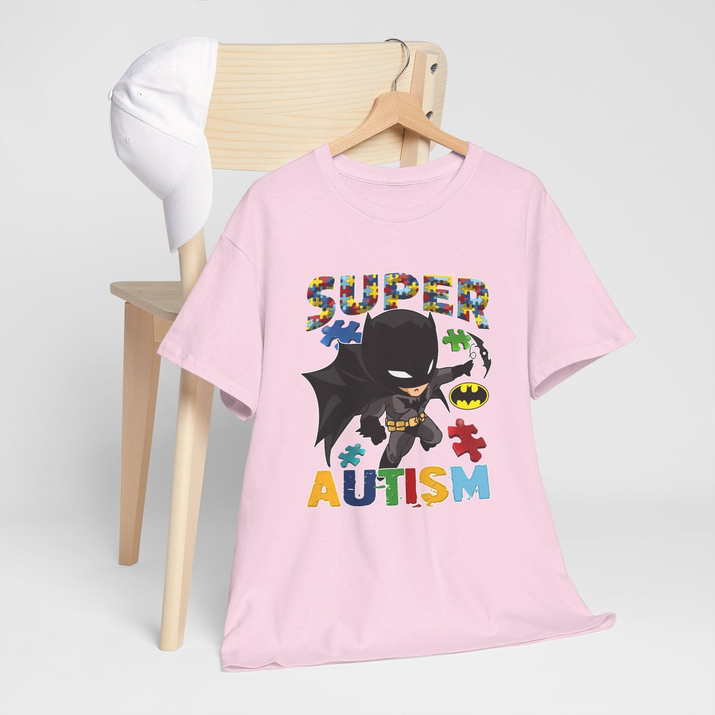Super Autism T-Shirt — Kids' Puzzle-Heart Hero Tee for Autism Awareness