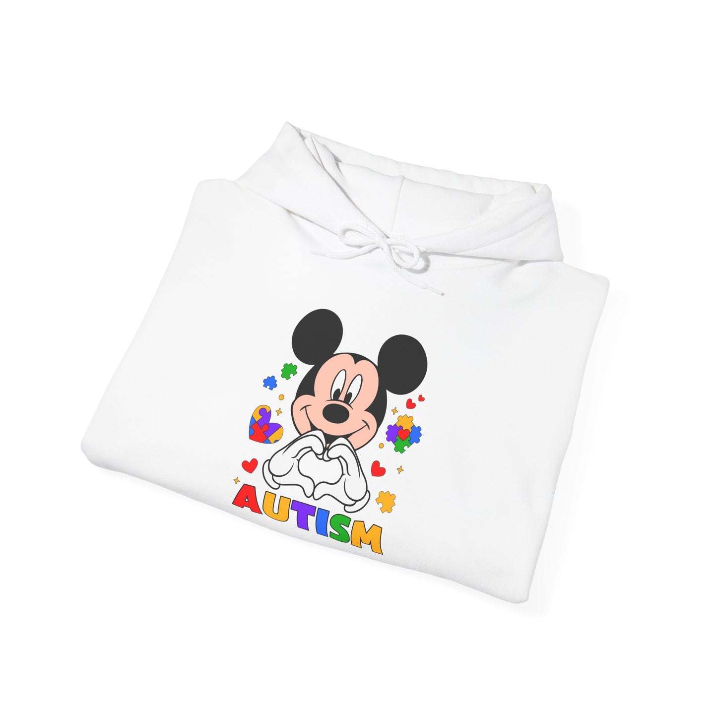 Autism Awareness Hoodie — Colorful Puzzle Heart Design
