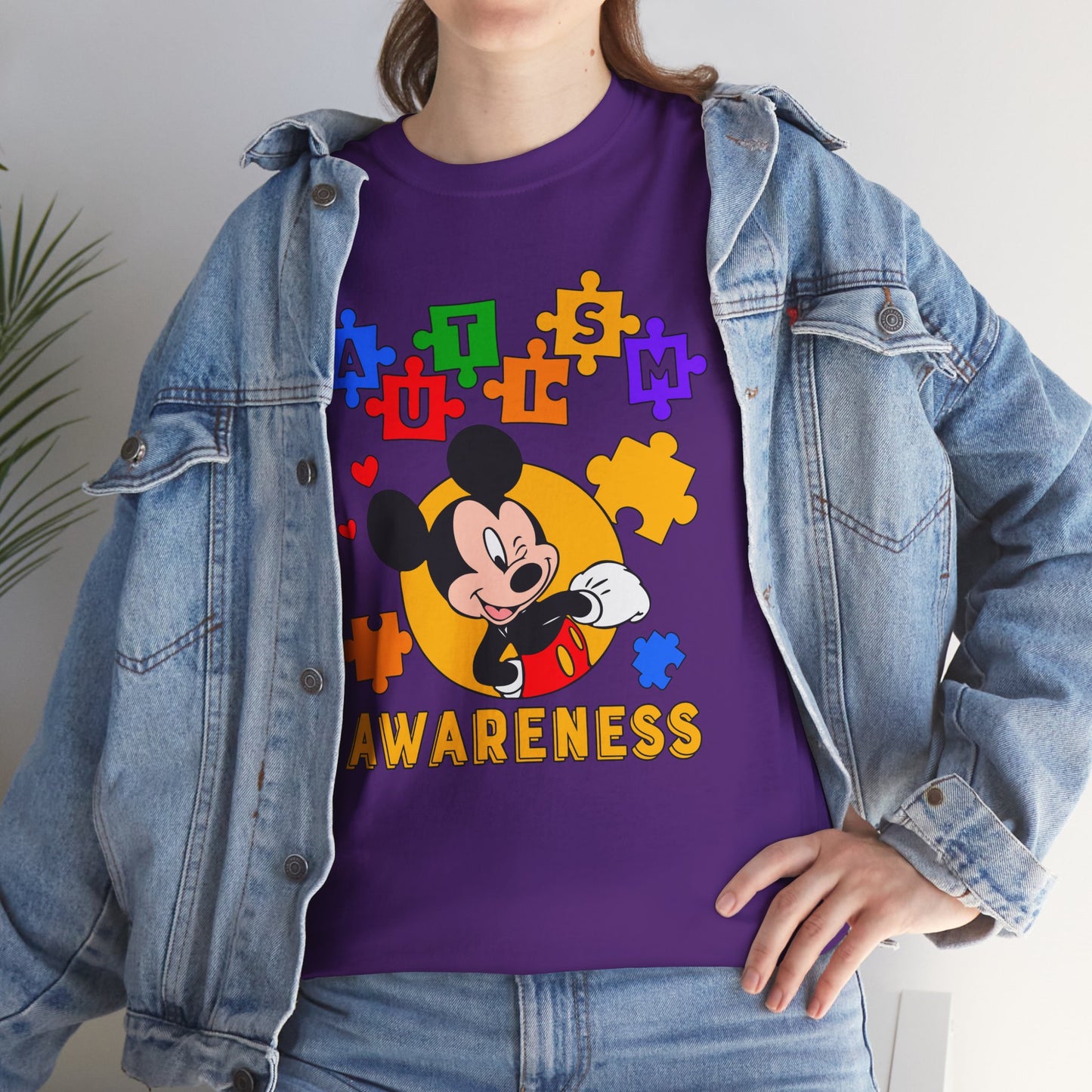 Autism Awareness Puzzle Tee — Cute Character Design
