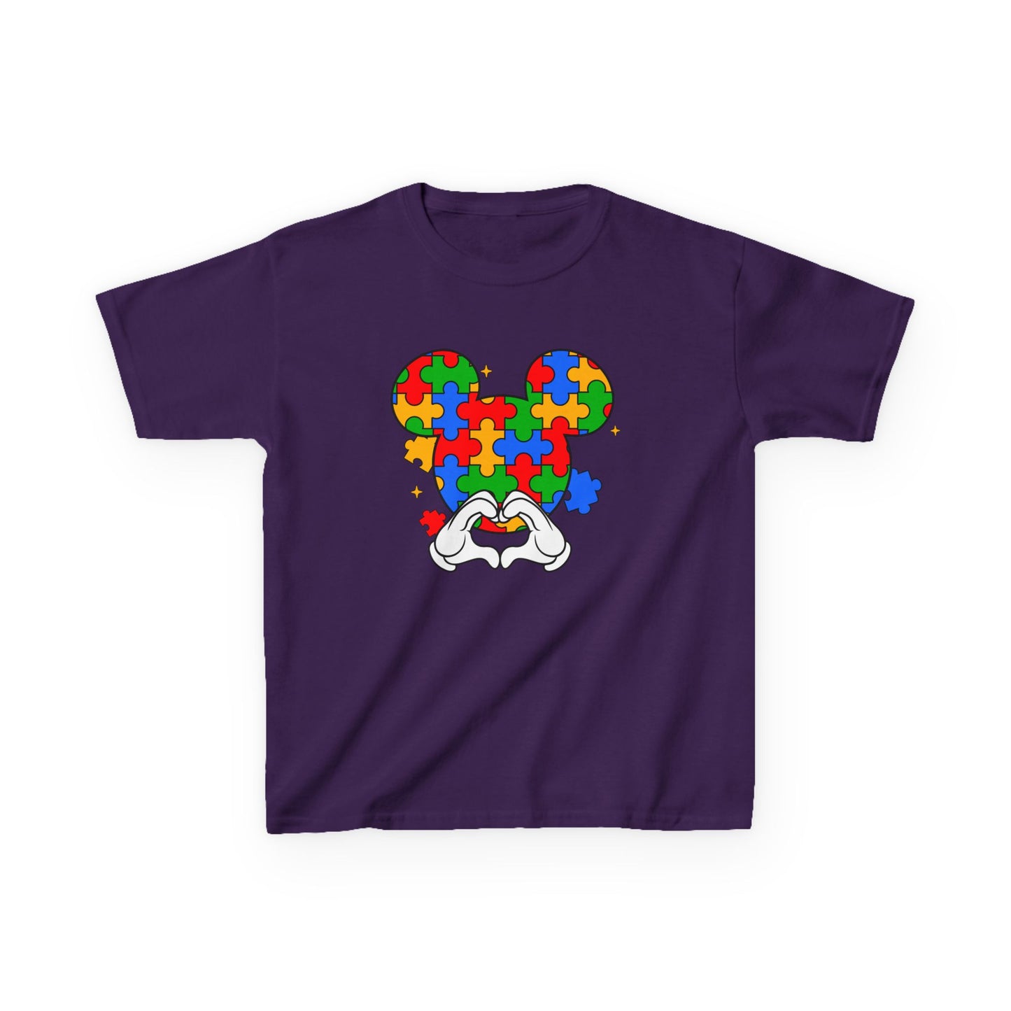 Kids Puzzle Mouse Autism Awareness T‑Shirt