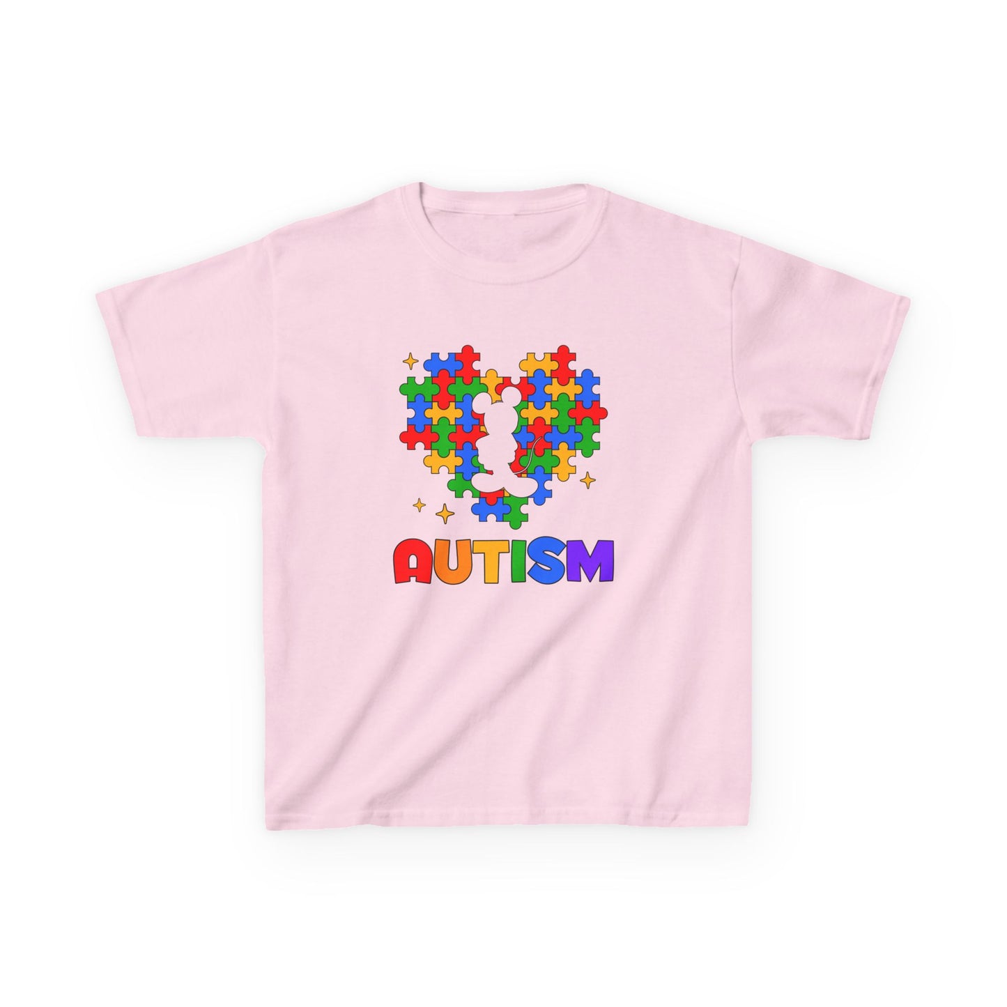 Kids Autism Puzzle-Heart T-Shirt — Colorful Awareness Tee
