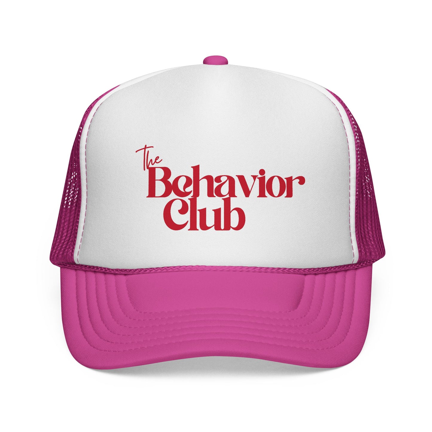 Trucker Hat — "The Behavior Club" Retro Logo Mesh Cap