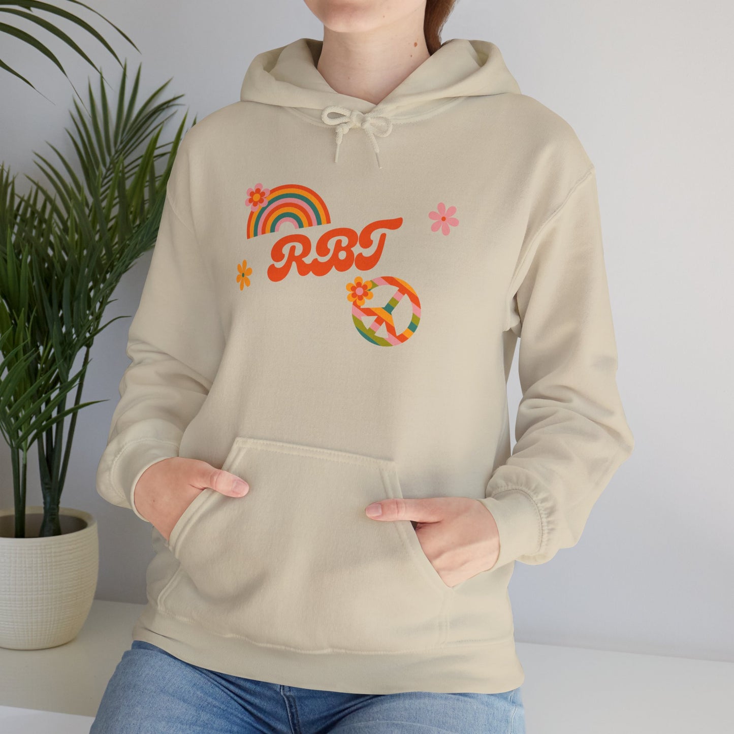 Retro Rainbow RBT Hooded Sweatshirt