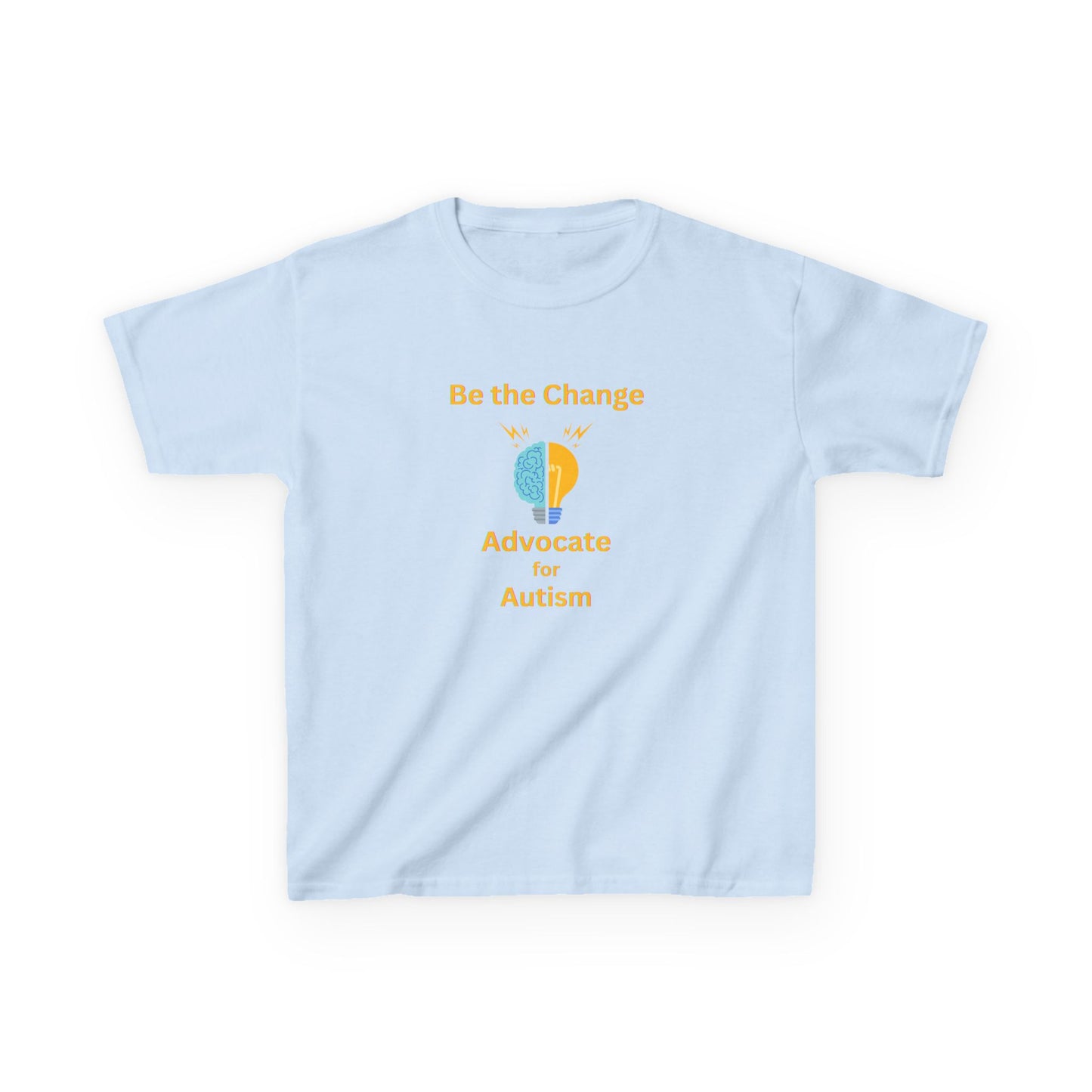 Kids Advocate for Autism Tee - Be the Change Cotton T-Shirt