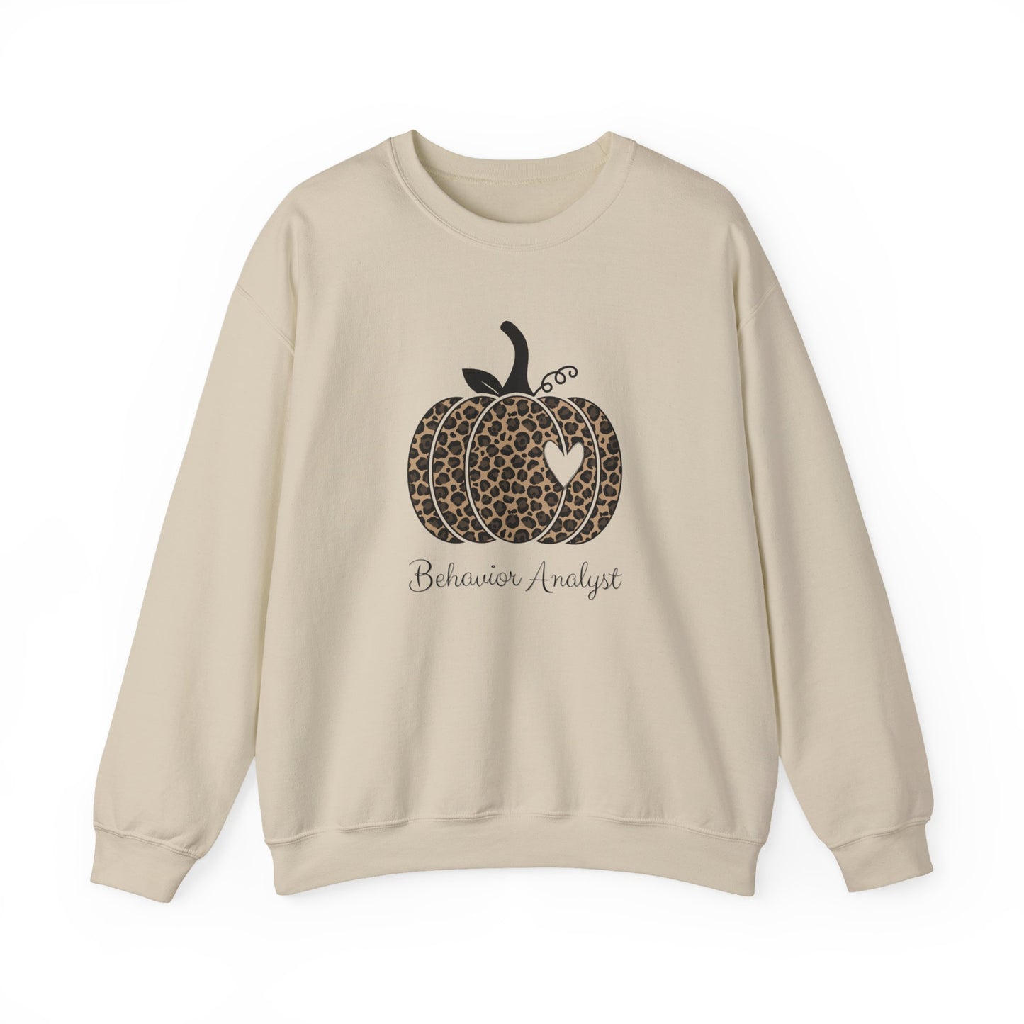 Leopard Pumpkin "Behavior Analyst" Crewneck Sweatshirt