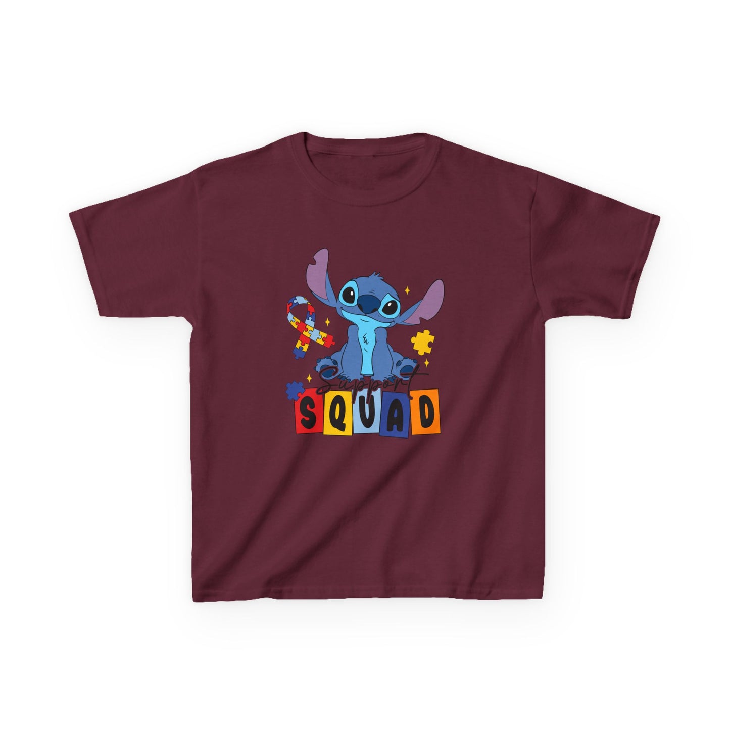 Kids Tee — Cute Stitch 'Squad' Graphic Shirt for Disney Fans