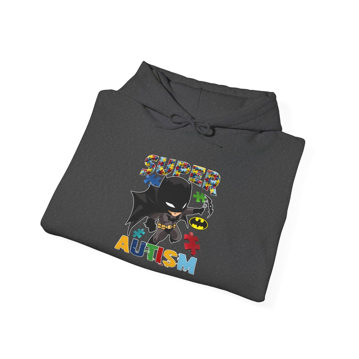 Super Autism Hoodie — Superhero Puzzle Piece Autism Awareness Sweatshirt