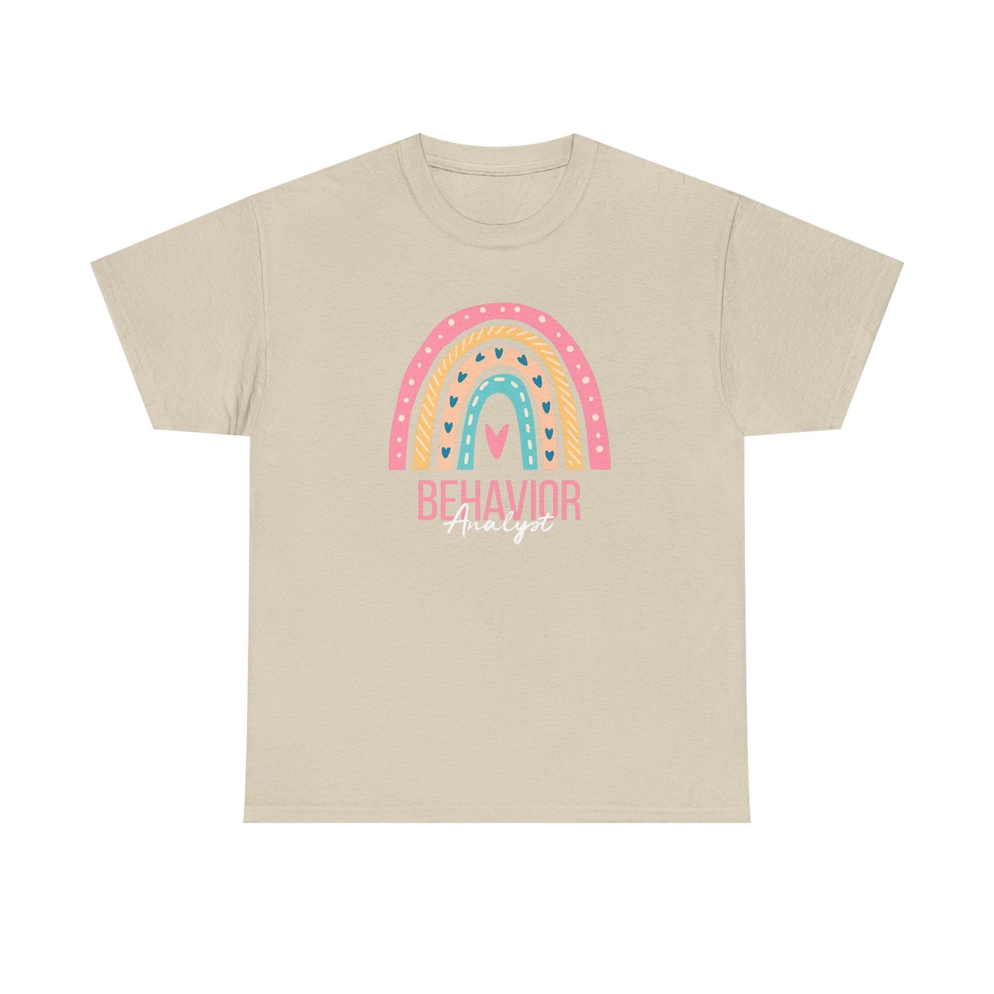 Behavior Analyst Rainbow T-Shirt – Cute Pastel ABA Tee for Teachers & Therapists