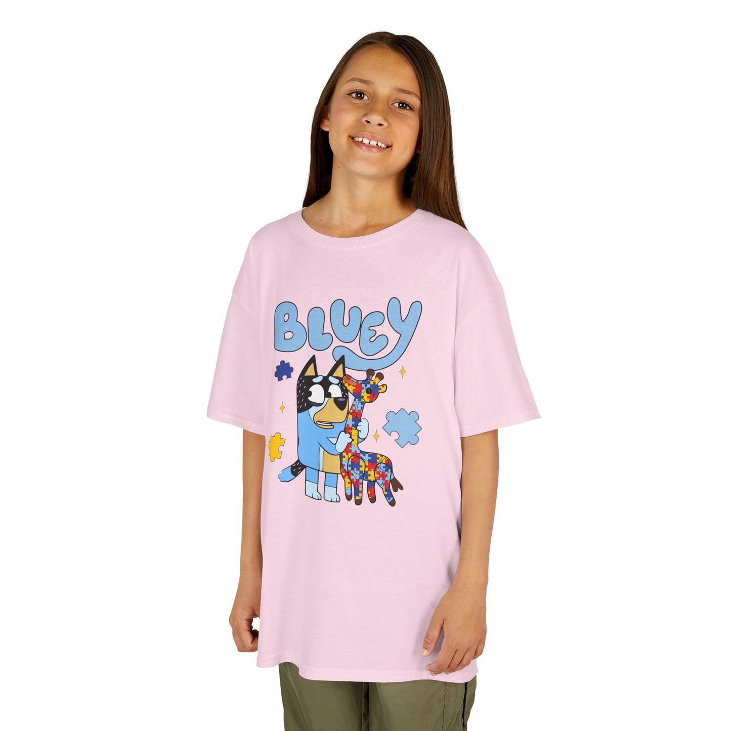 Bluey Kids T-Shirt – Colorful Cartoon Blue Heeler Design