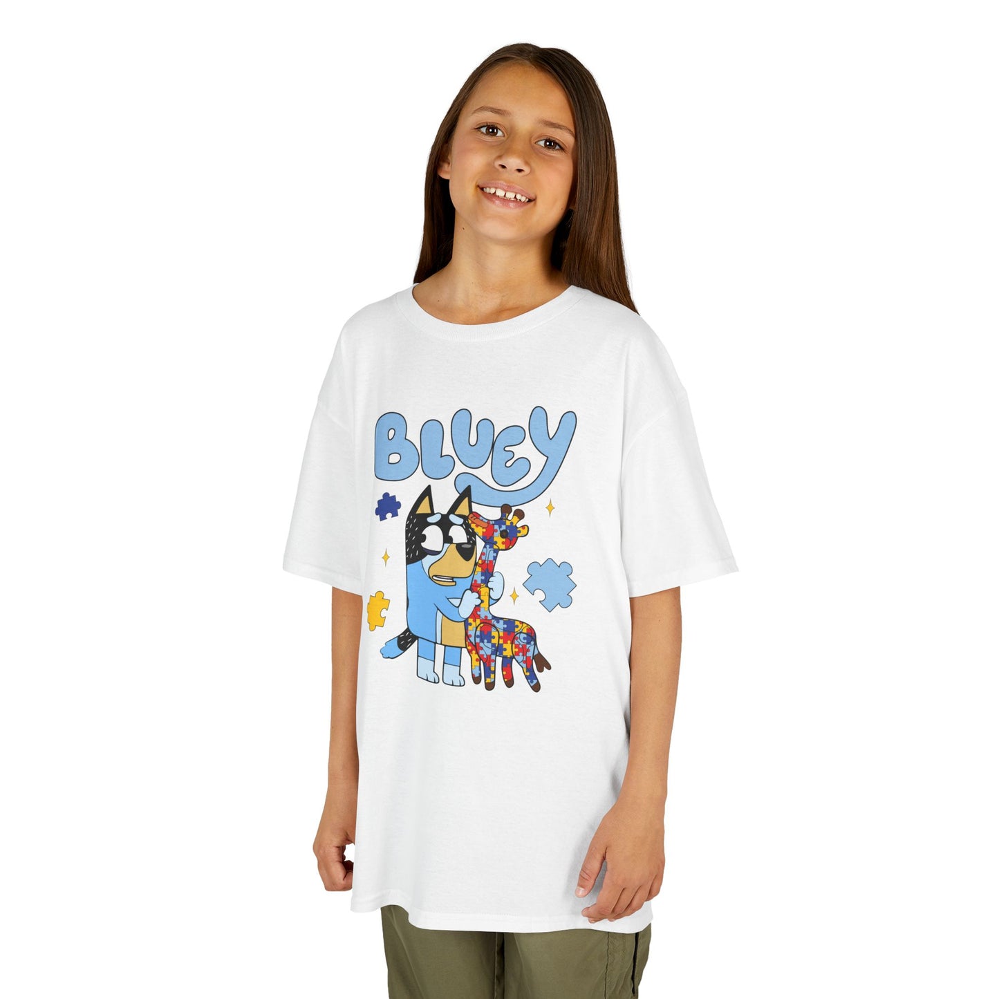 Bluey Kids T-Shirt – Colorful Cartoon Blue Heeler Design