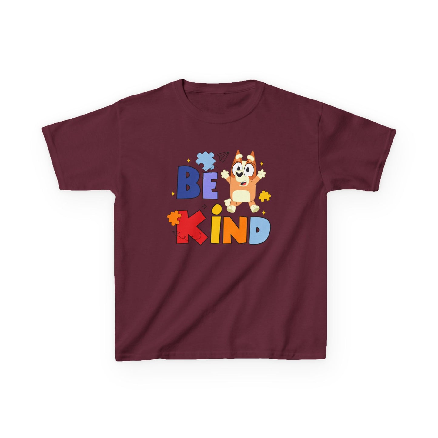 Kids Autism Awareness T-Shirt — Colorful Puzzle Heart Design