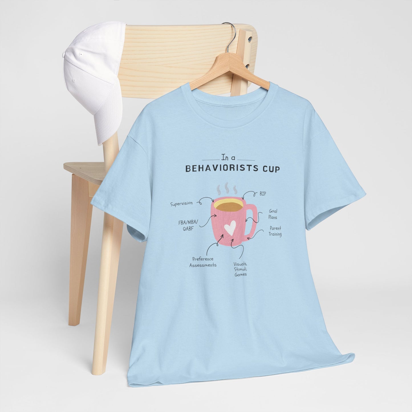 Behaviorist's Cup Unisex Heavy Cotton Tee - Fun Graphic Tee for Psychology Lovers