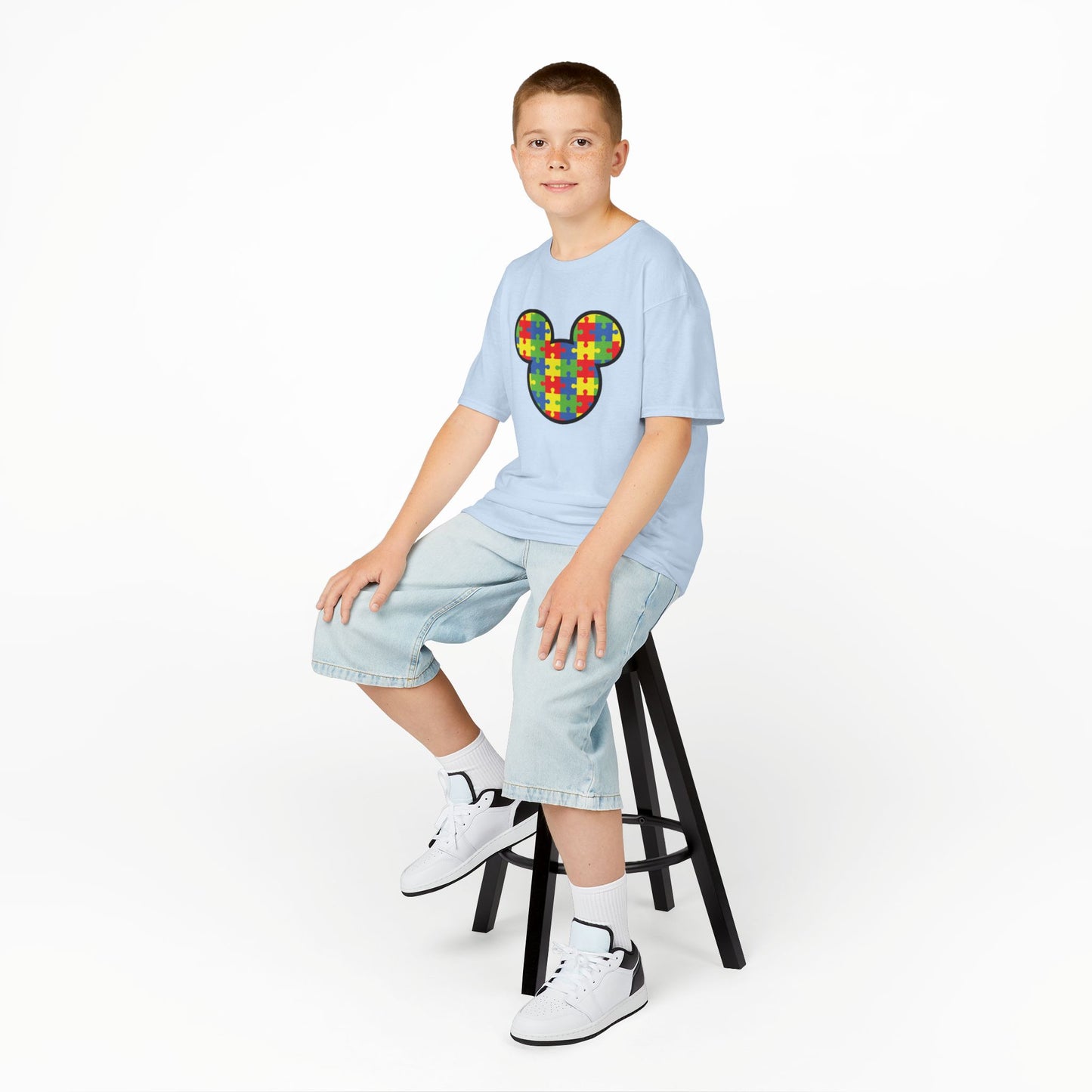 Colorful Puzzle Mickey Mouse Kids Tee