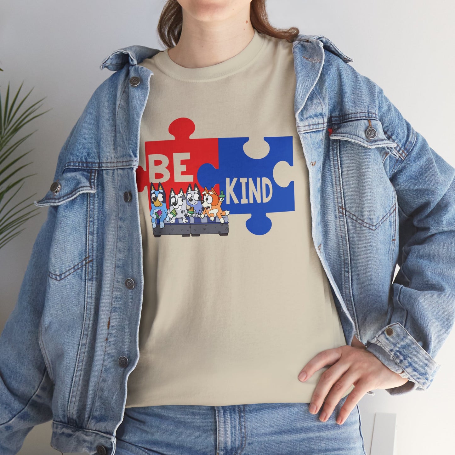 Be Kind Puzzle Piece T-Shirt — Autism Awareness Tee