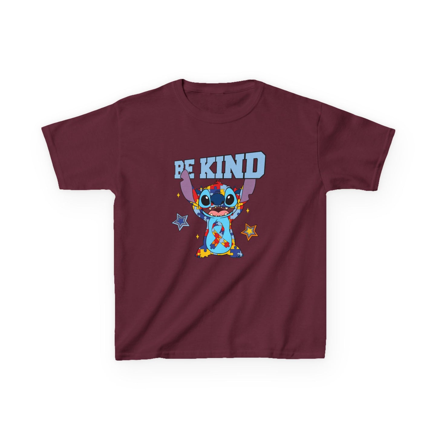 Kids Tee — Cute 'Be Kind' Cartoon Alien Graphic Shirt