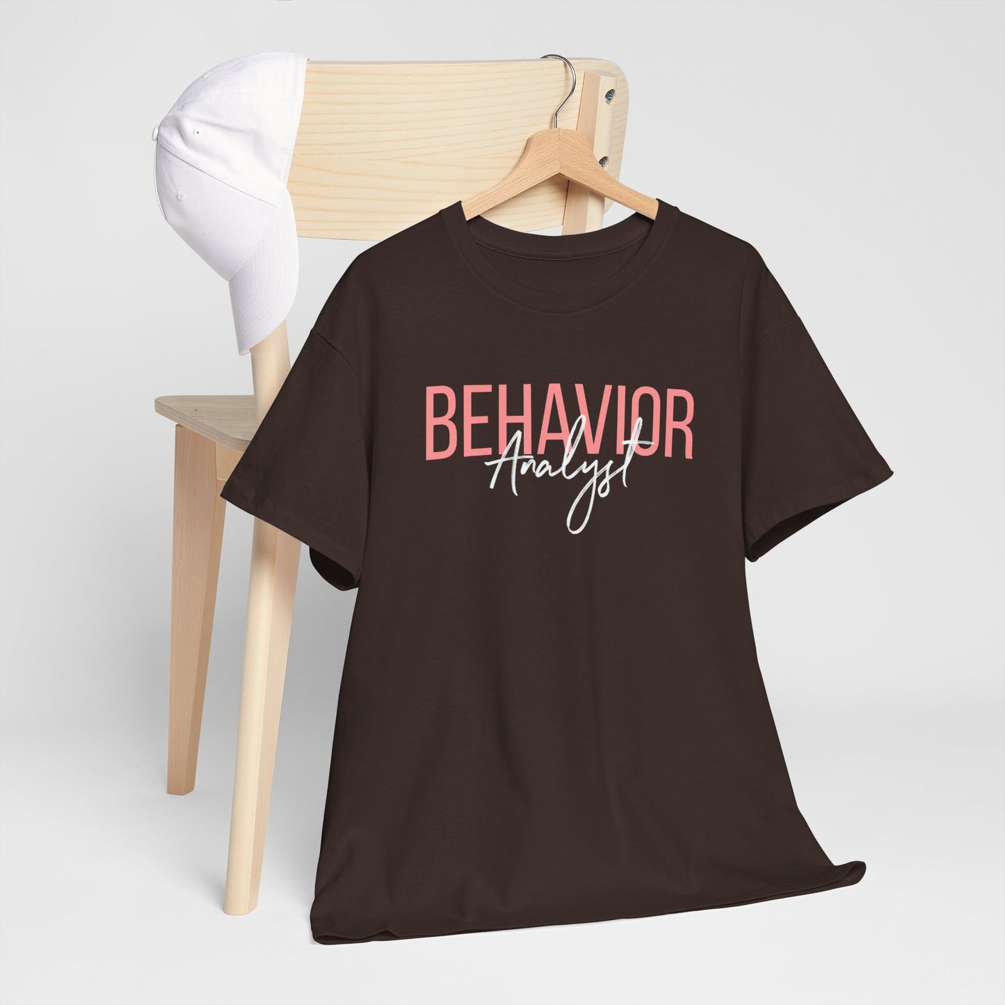 Behavior Analyst Tee — Pink Script Behavioral Science T-Shirt