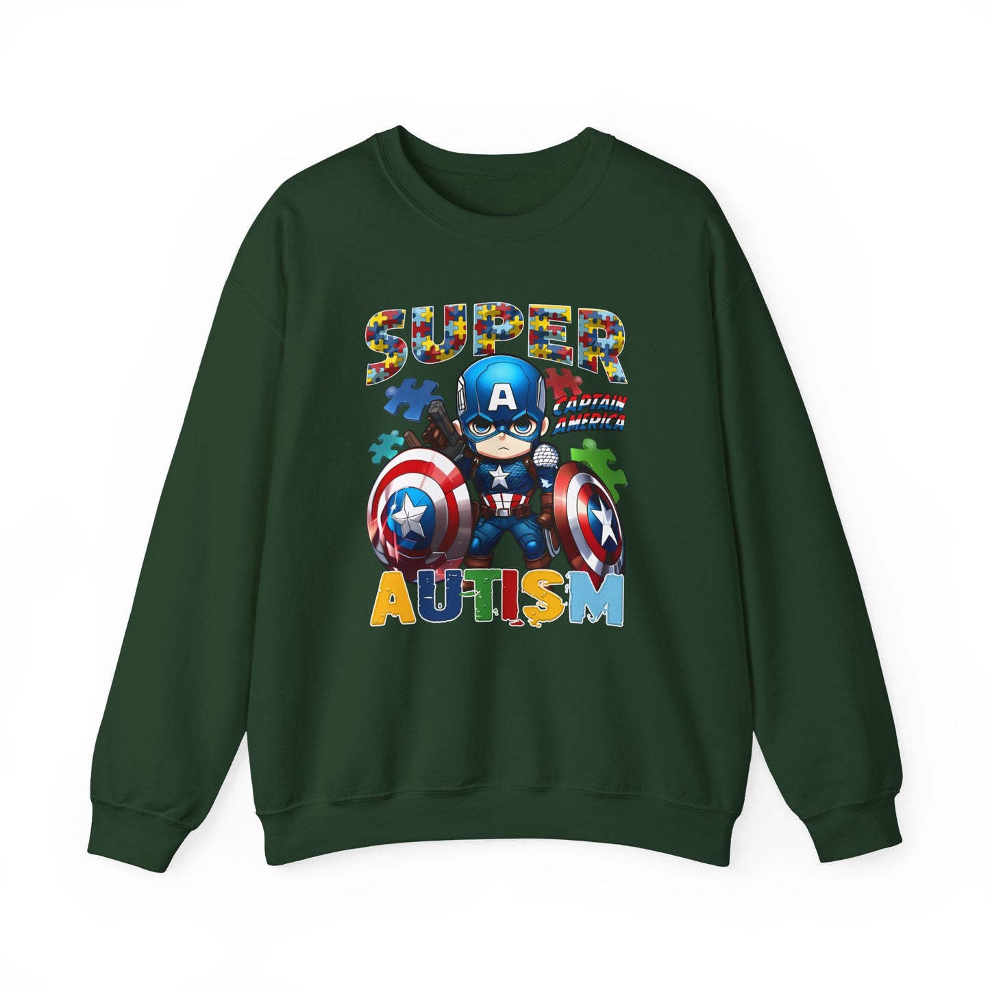 Autism Superhero Crewneck Sweatshirt