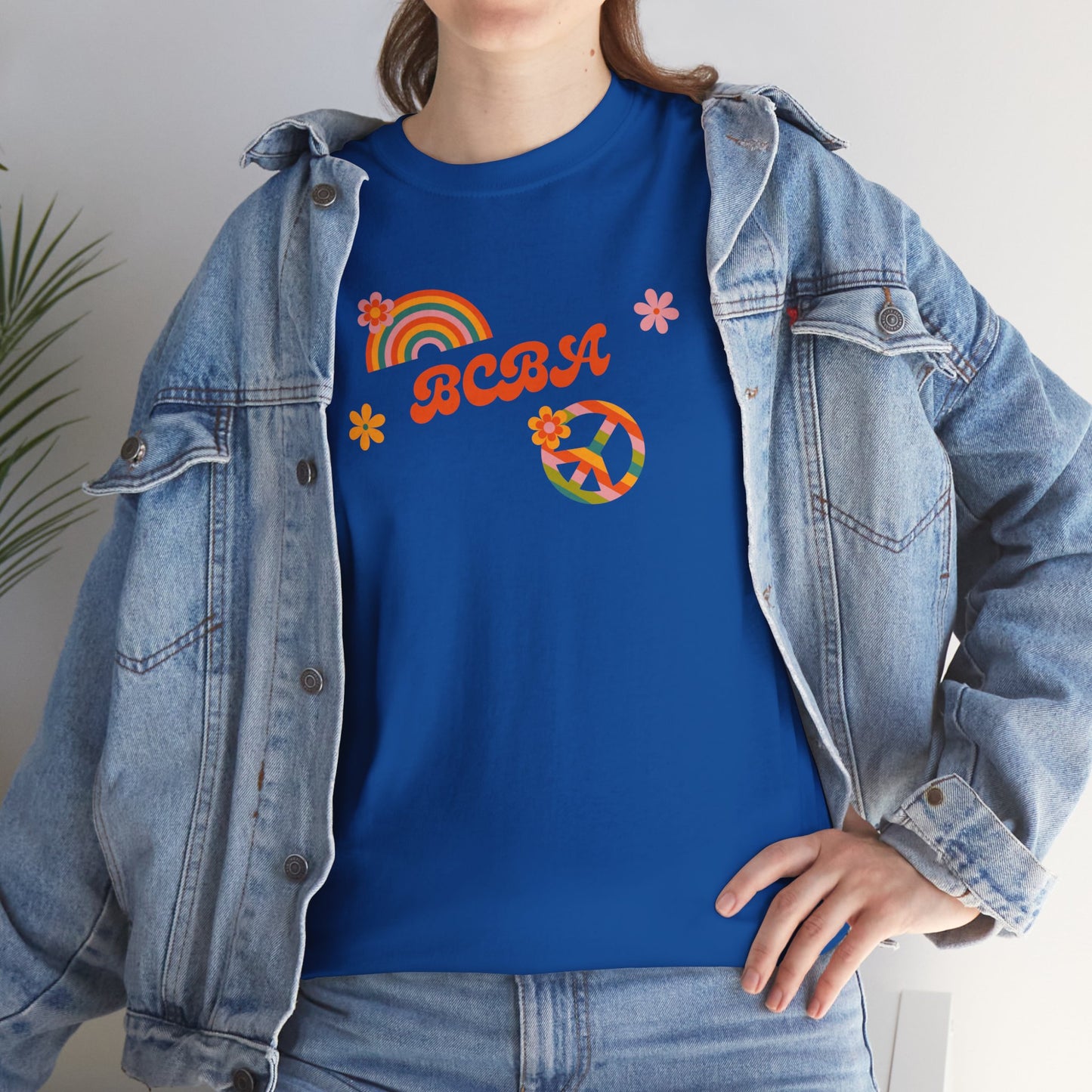 Retro Rainbow Peace Tee, Unisex Cotton T-Shirt, Vintage Graphic Shirt, Festival Wear, Summer Fashion, Gift for Friends