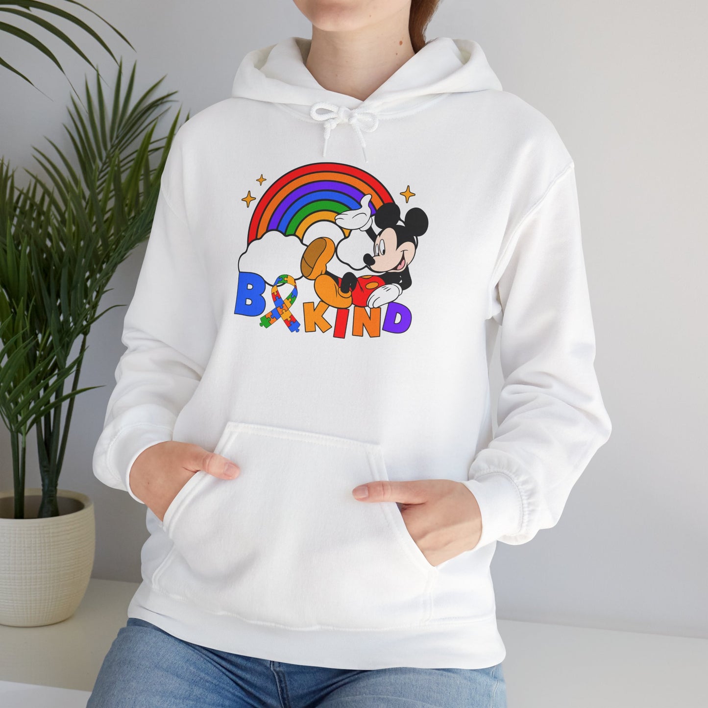Hoodie — Be Kind Rainbow Mickey Graphic Pullover