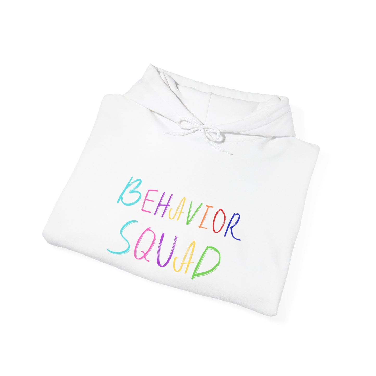 Behavior Squad Hoodie — Pastel Handwritten Teacher & Classroom Crew Pullover