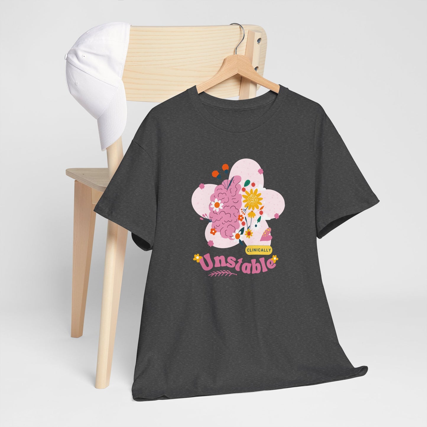 Colorful Unstable Unisex Heavy Cotton Tee - Fun Graphic T-Shirt for Every Occasion