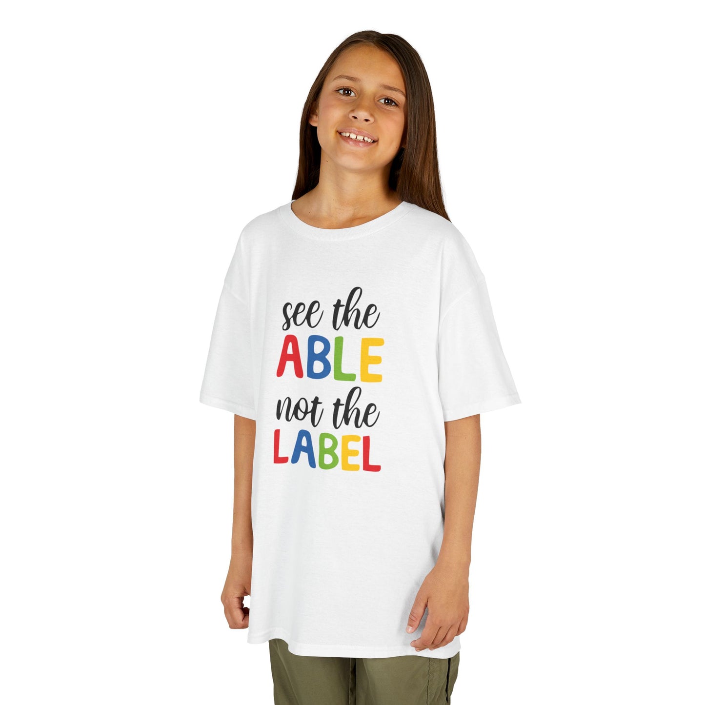 Kids Inspirational Tee - 'See the Able, Not the Label'