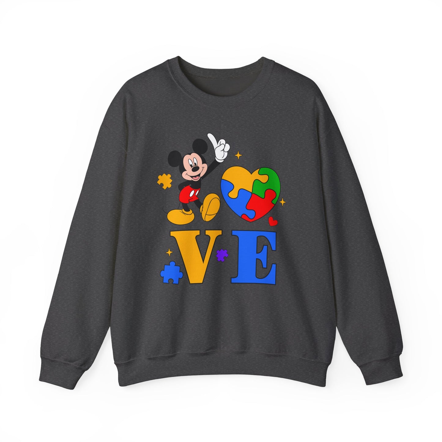 Mickey Puzzle Heart LOVE Sweatshirt