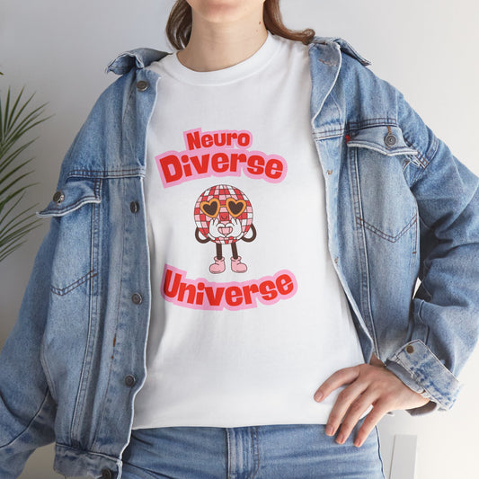 Neuro Diverse Universe Tee - Unisex Heavy Cotton T-Shirt for Inclusivity and Awareness