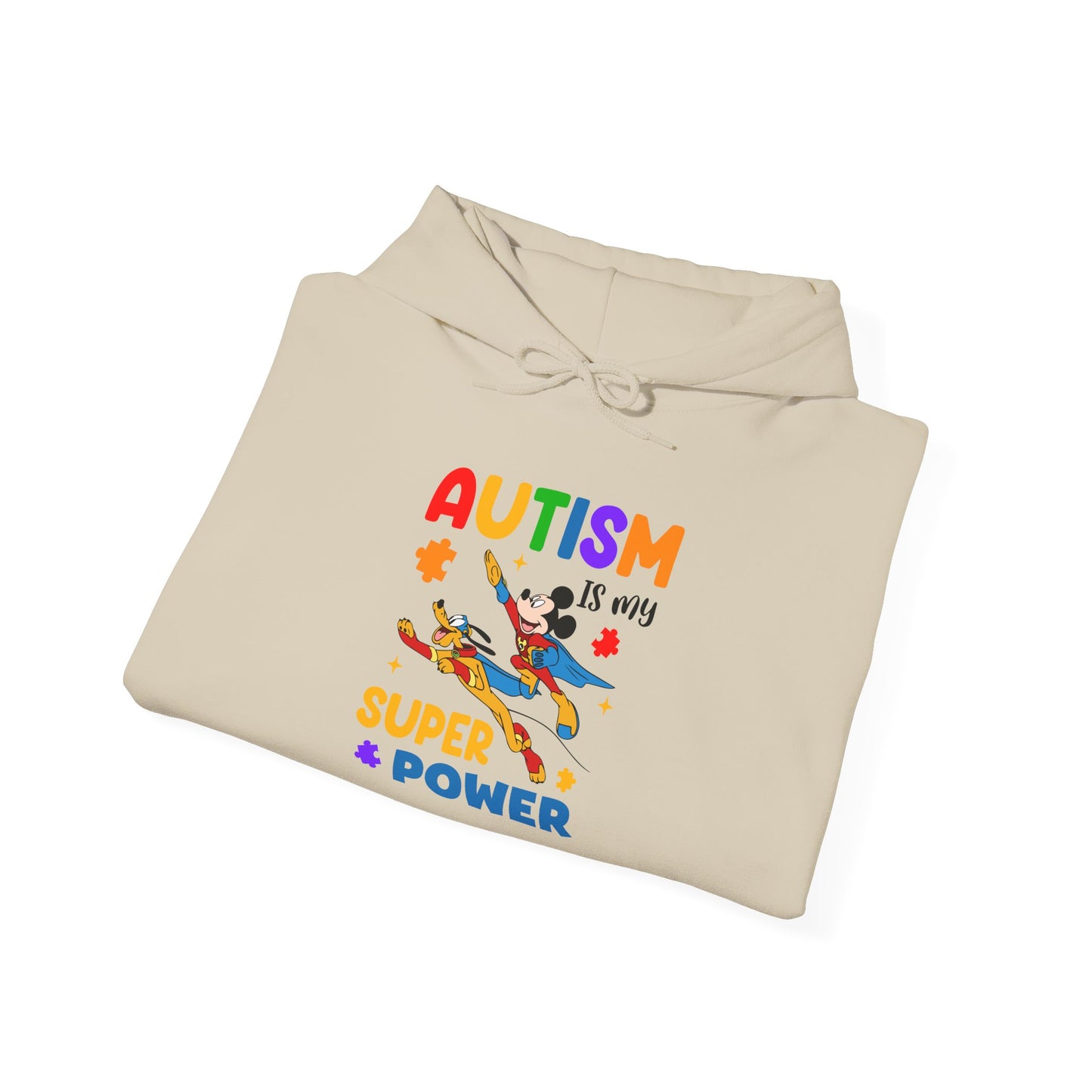 Autism Is My Superpower Hoodie — Colorful Kids & Adult Awareness Pullover
