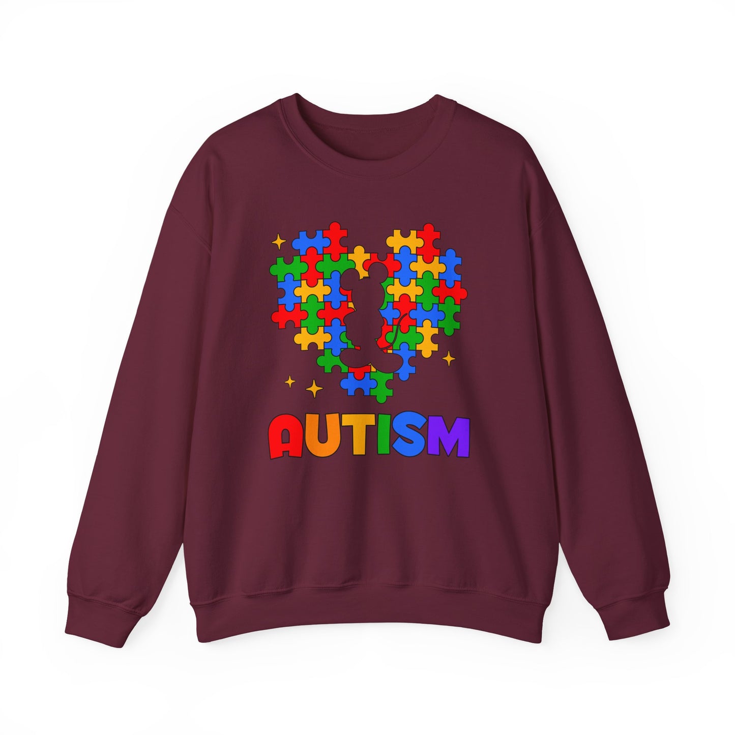 Autism Puzzle Heart Crewneck Sweatshirt