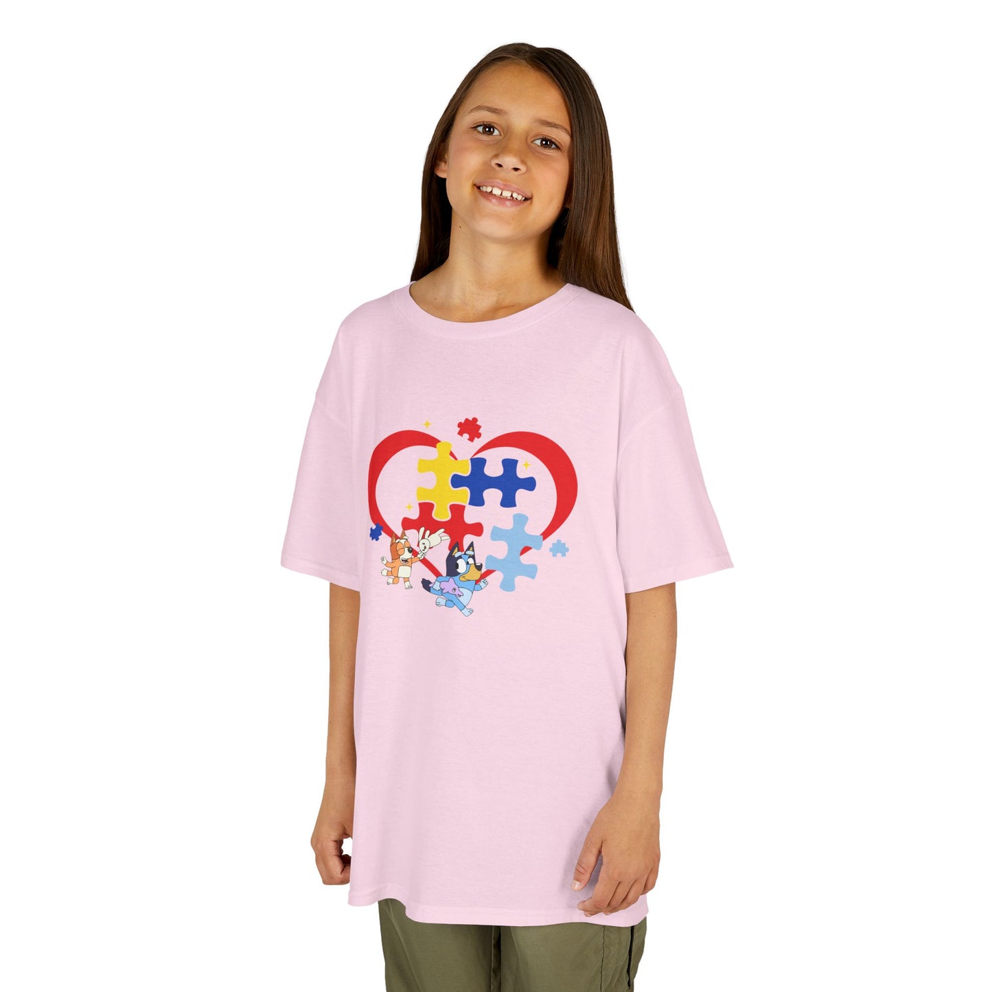 Kids Autism Puzzle Heart T-Shirt