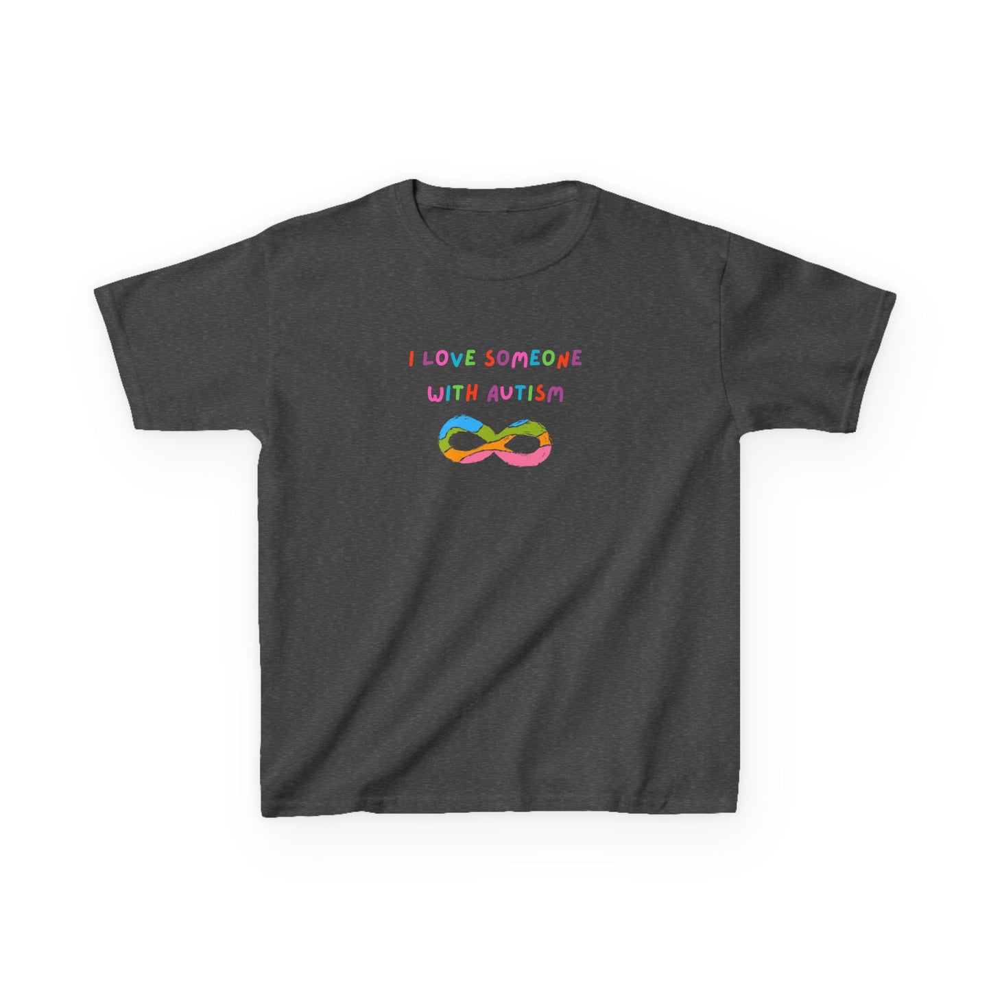 Autism Love Kids Tee - I Love Someone With Autism Graphic T-Shirt