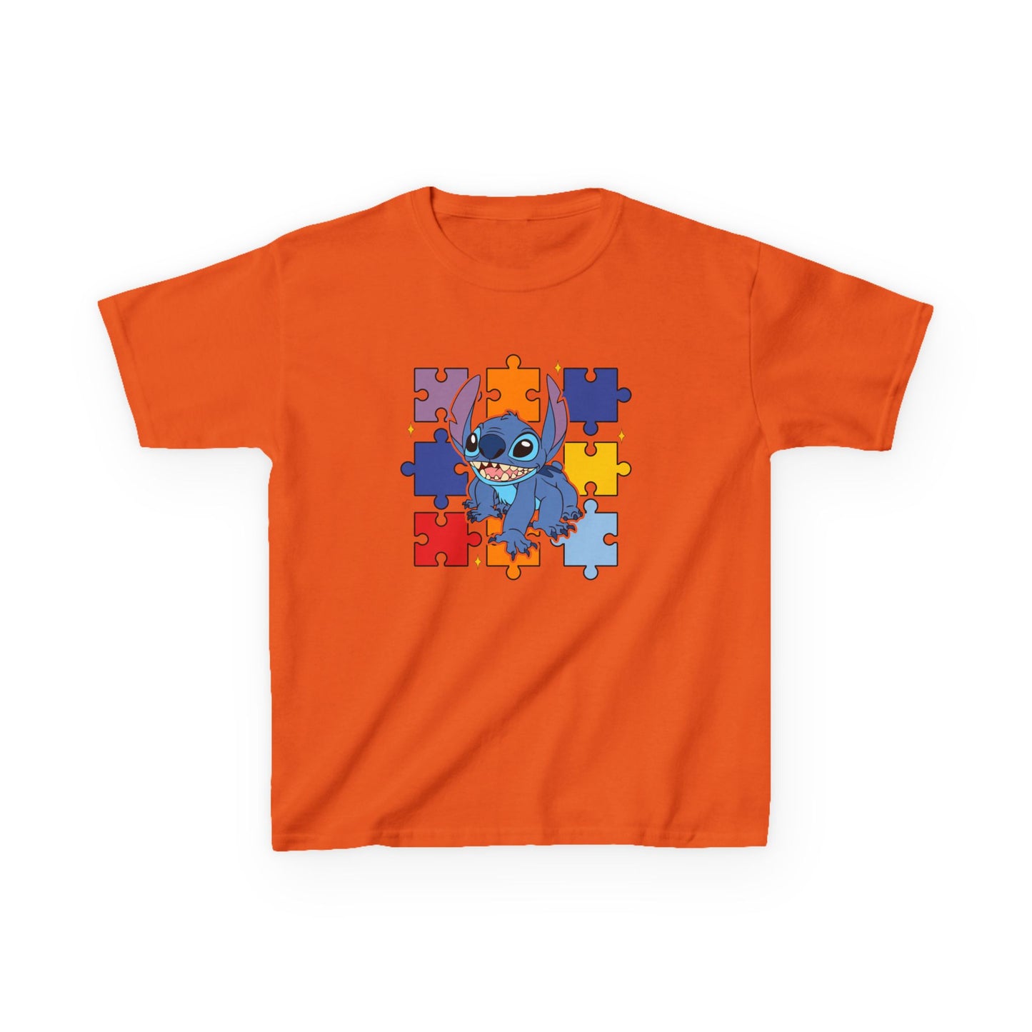 Autism Puzzle Stitch Kids Tee