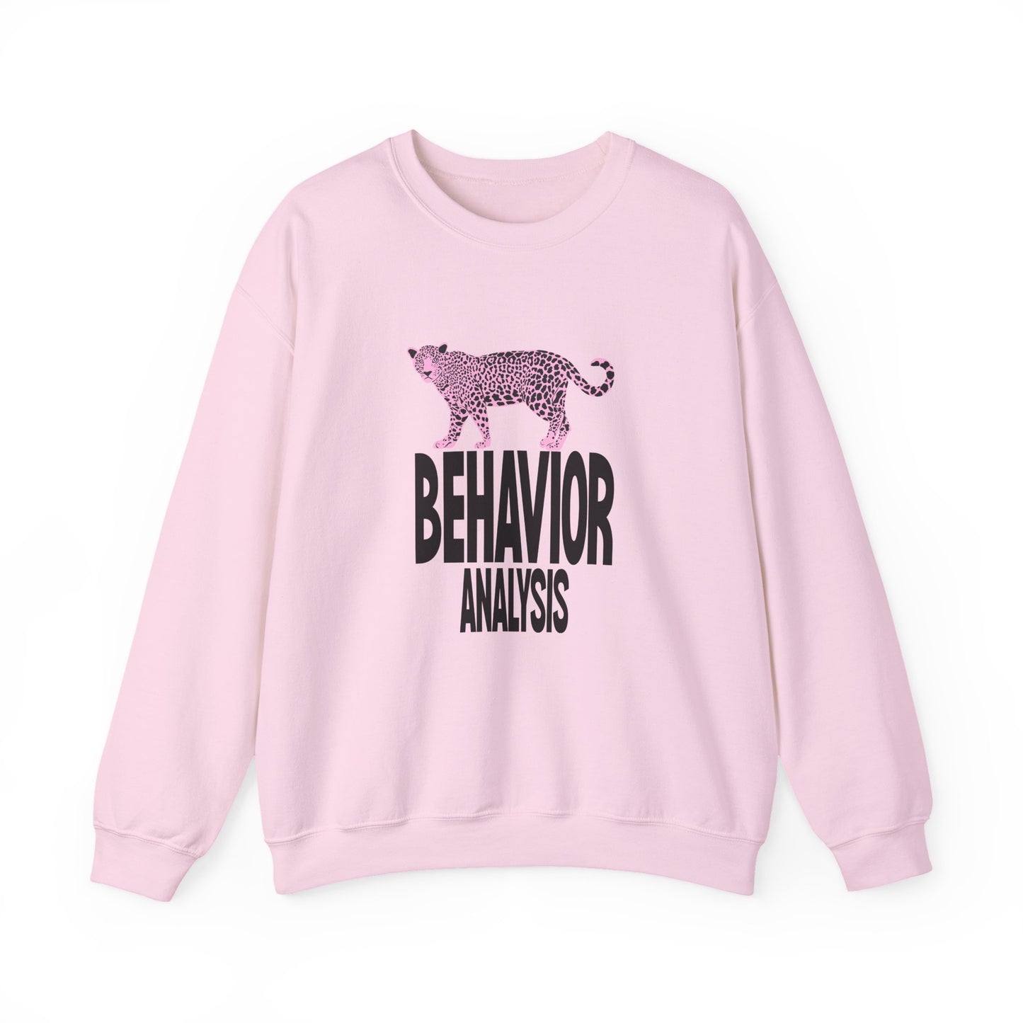 Behavior Analysis Leopard Crewneck Sweatshirt for Animal Lovers