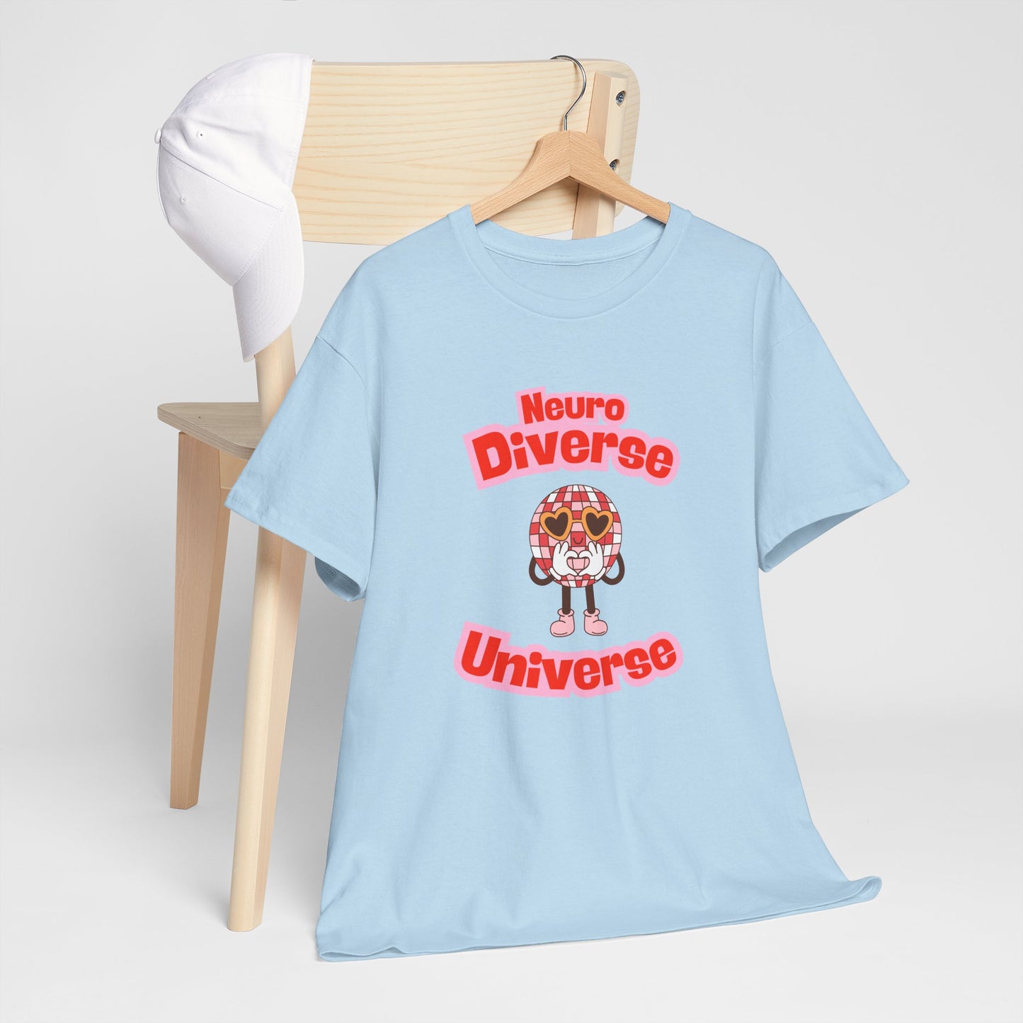 Neuro Diverse Universe Tee - Unisex Heavy Cotton T-Shirt for Inclusivity and Awareness