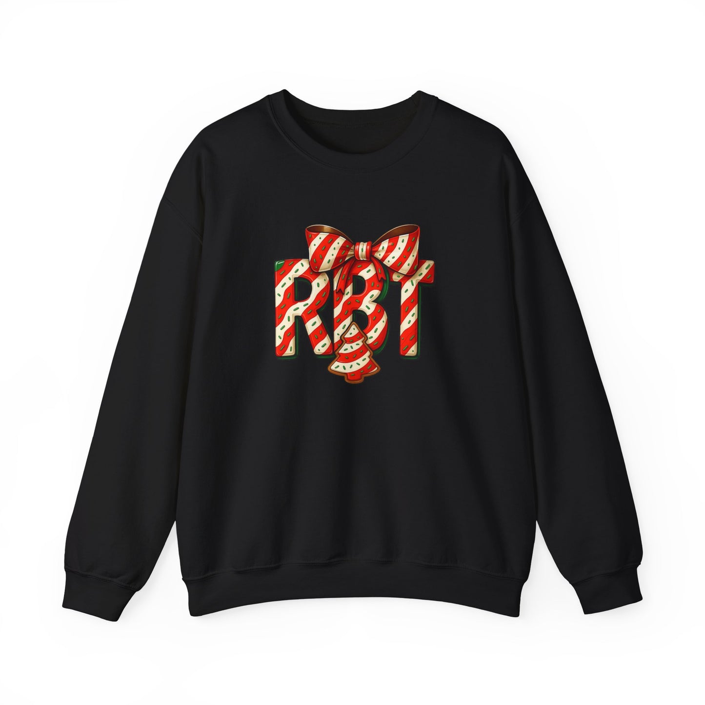 Lil Debbie 'RBT' Tree Cake Holiday Graphic Sweatshirt — Holiday Retro Logo Crewneck