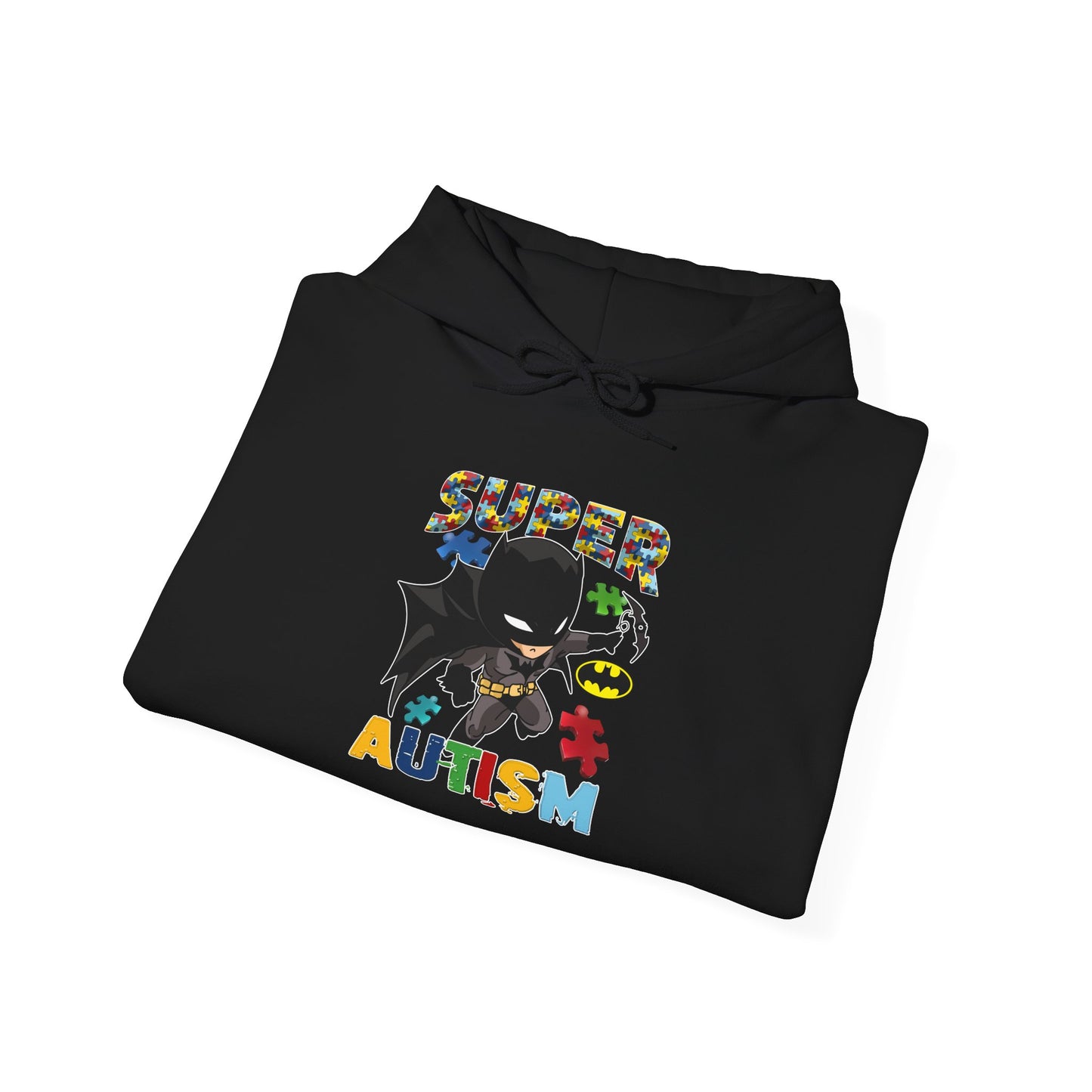Super Autism Hoodie — Superhero Puzzle Piece Autism Awareness Sweatshirt