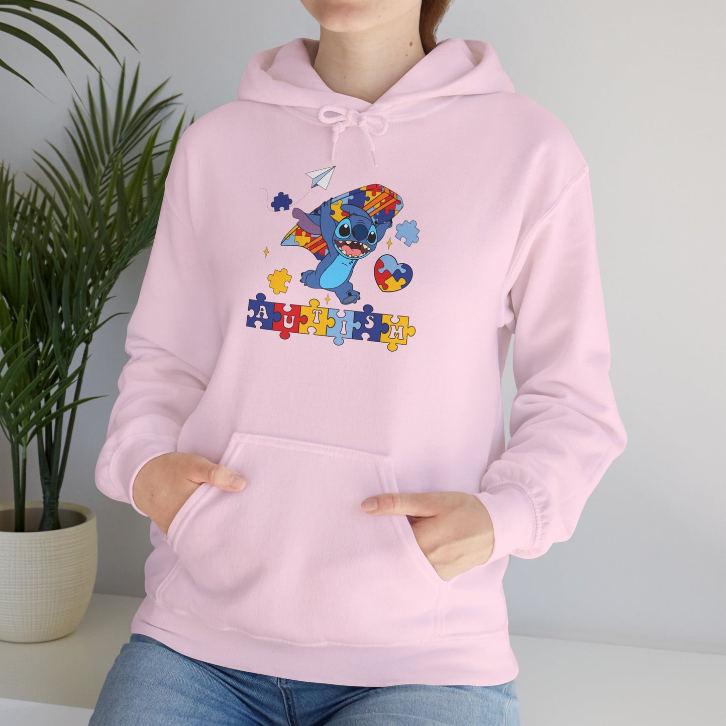 Autism Awareness Puzzle-Heart Hoodie – Colorful Support Sweatshirt