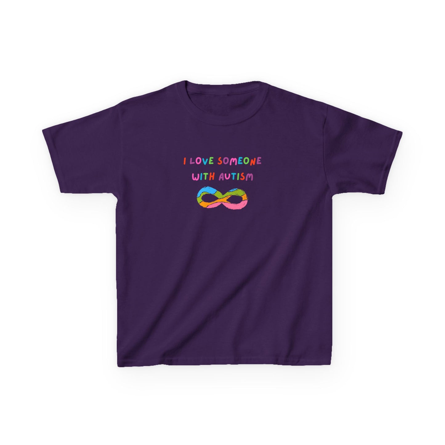 Autism Love Kids Tee - I Love Someone With Autism Graphic T-Shirt