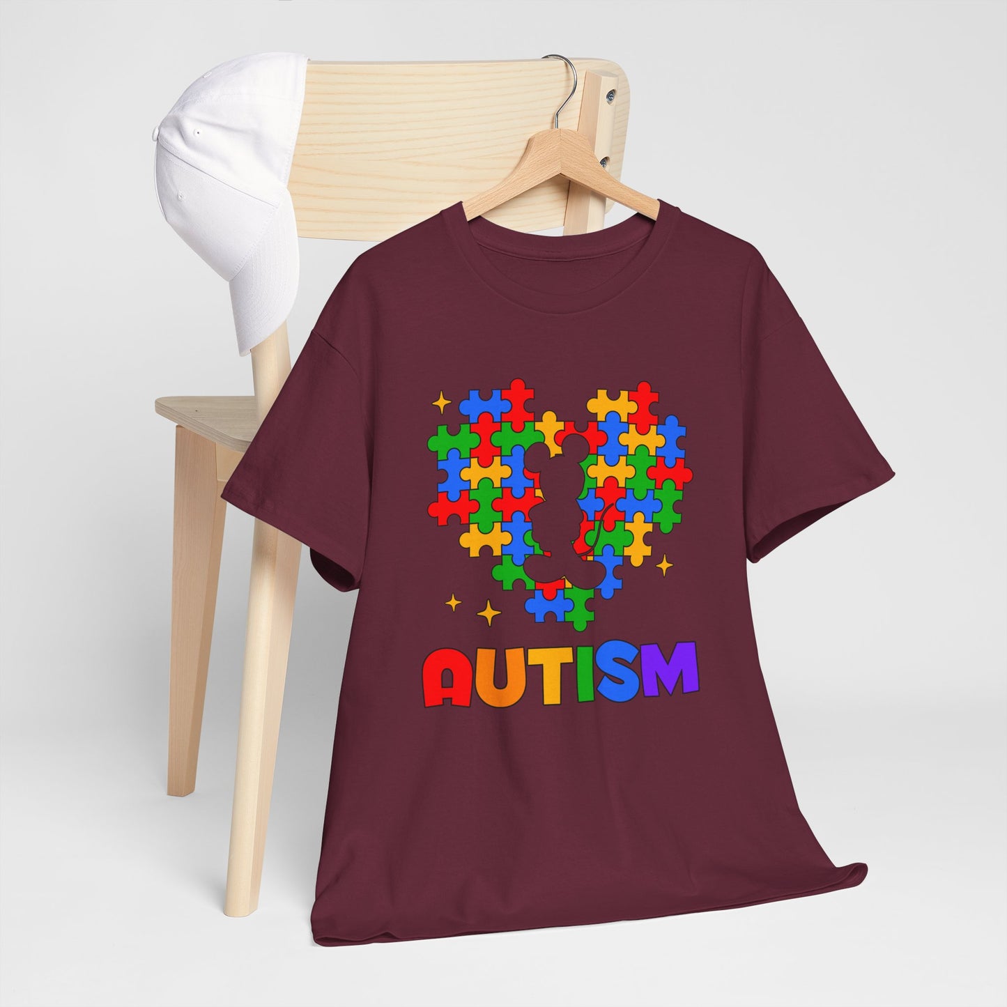 Autism Puzzle Heart T-Shirt — Colorful Support Tee