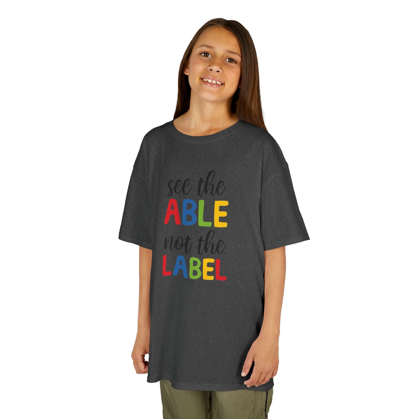 Kids Inspirational Tee - 'See the Able, Not the Label'