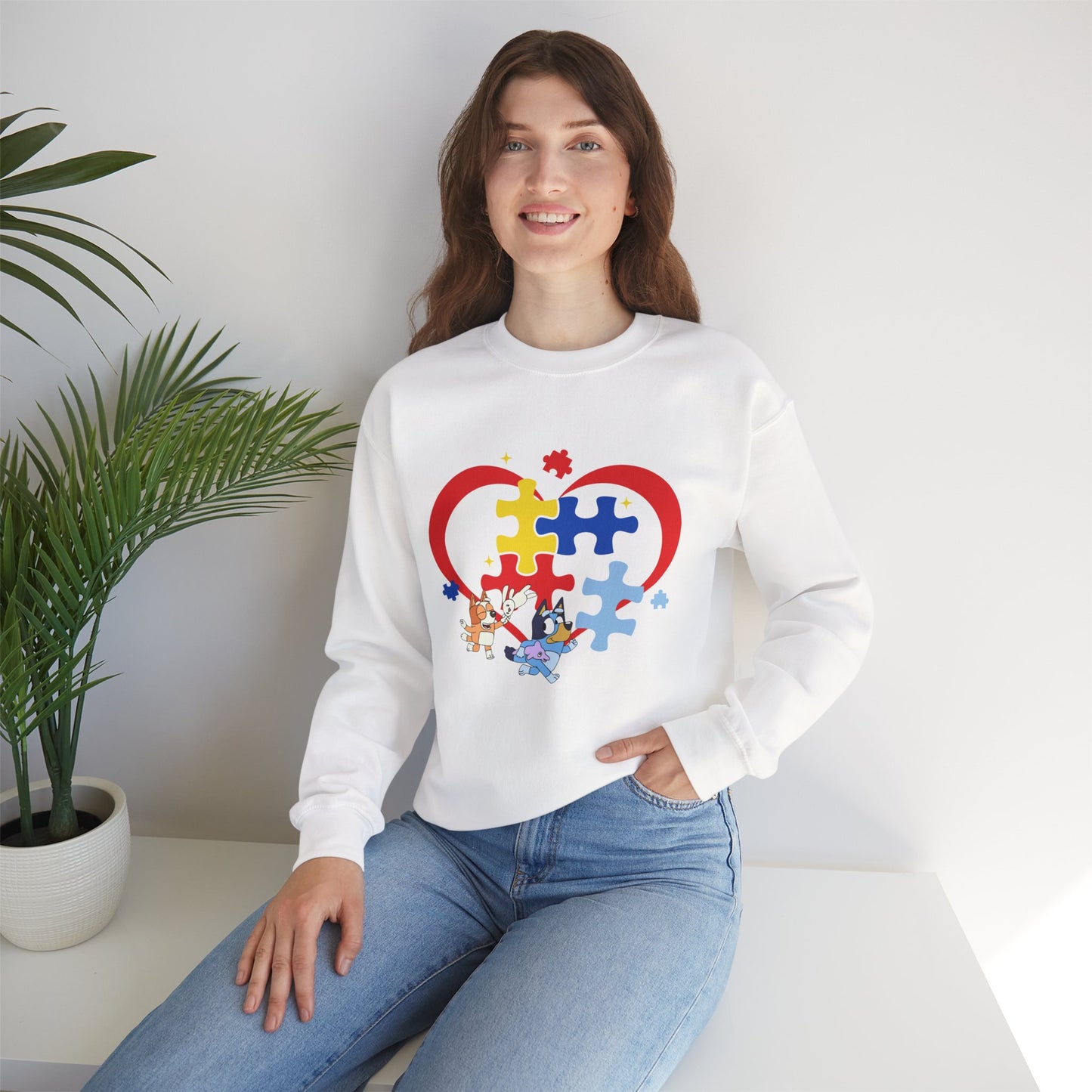 Autism Awareness Puzzle Heart Sweatshirt